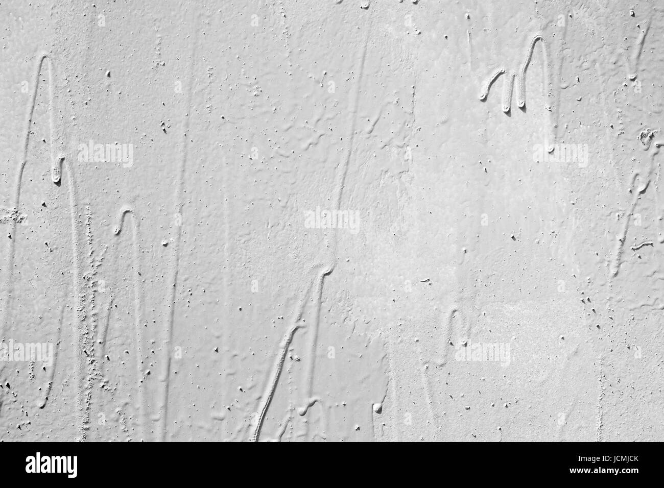 Weiß lackiertes Metall Wand Fragment, Foto Hintergrundtextur Stockfoto