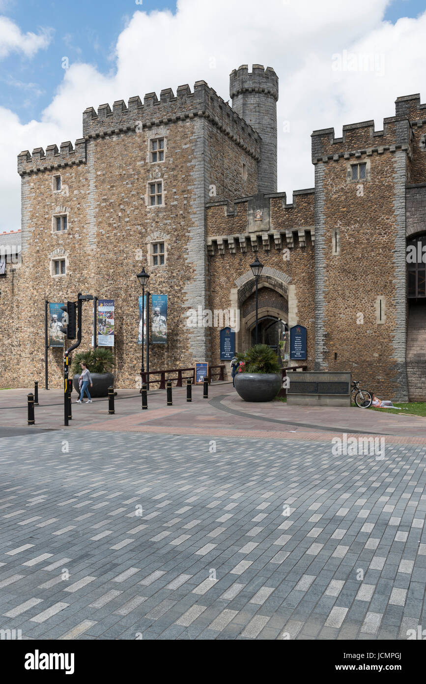 Cardiff Castle Stockfoto