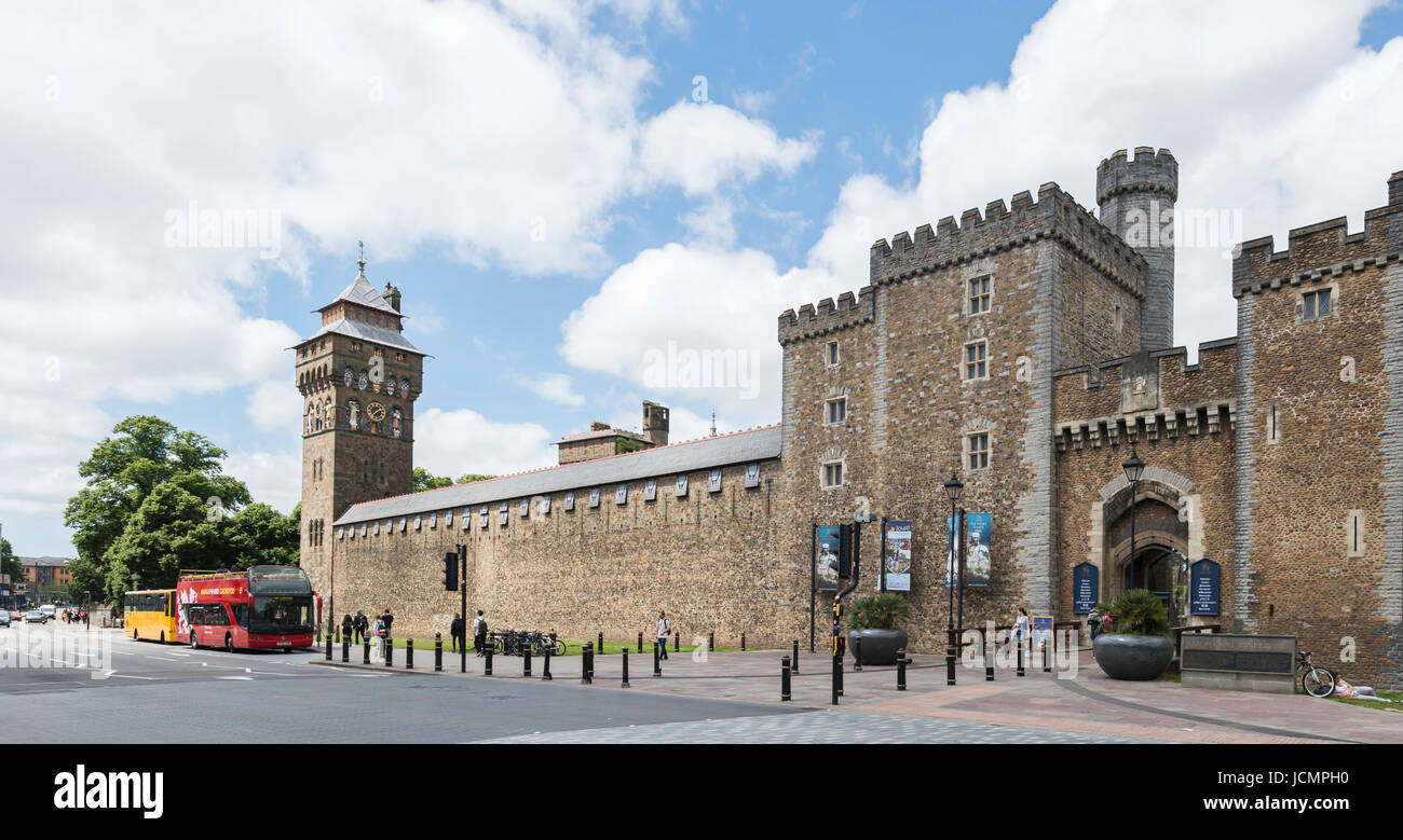 Cardiff Castle Stockfoto
