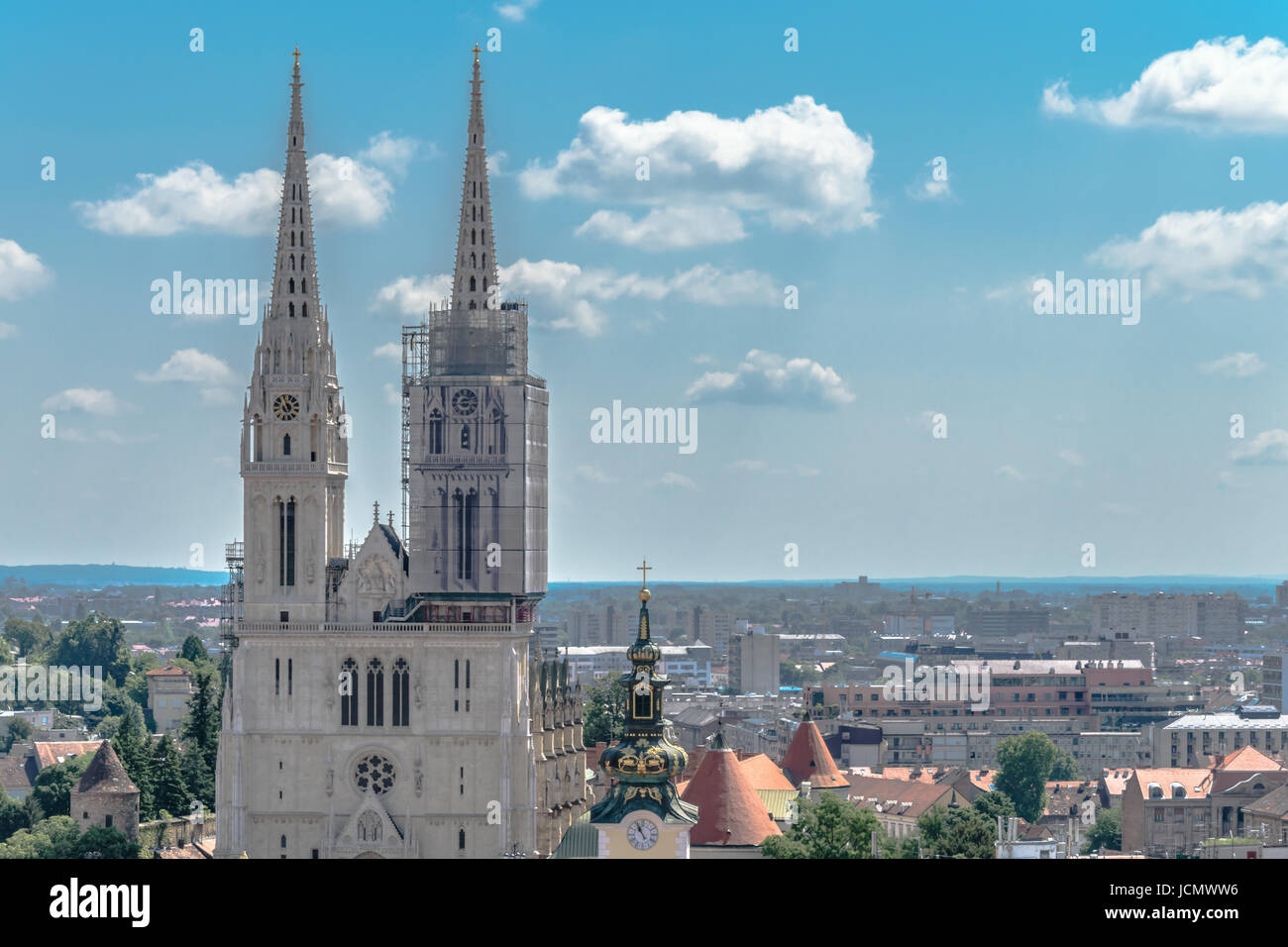 Kathedrale von Zagreb Stockfoto