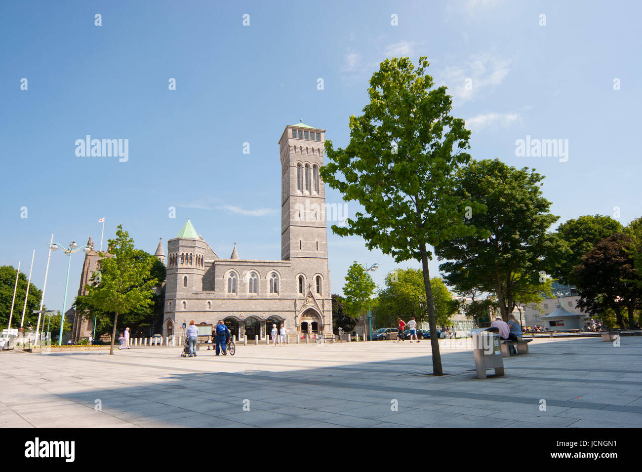 Plymouth Guildhall einem bürgerlichen Gebäude im Royal Parade. Sonnigen Sommertag. Plymouth City Centre, Devon, England, UK Stockfoto