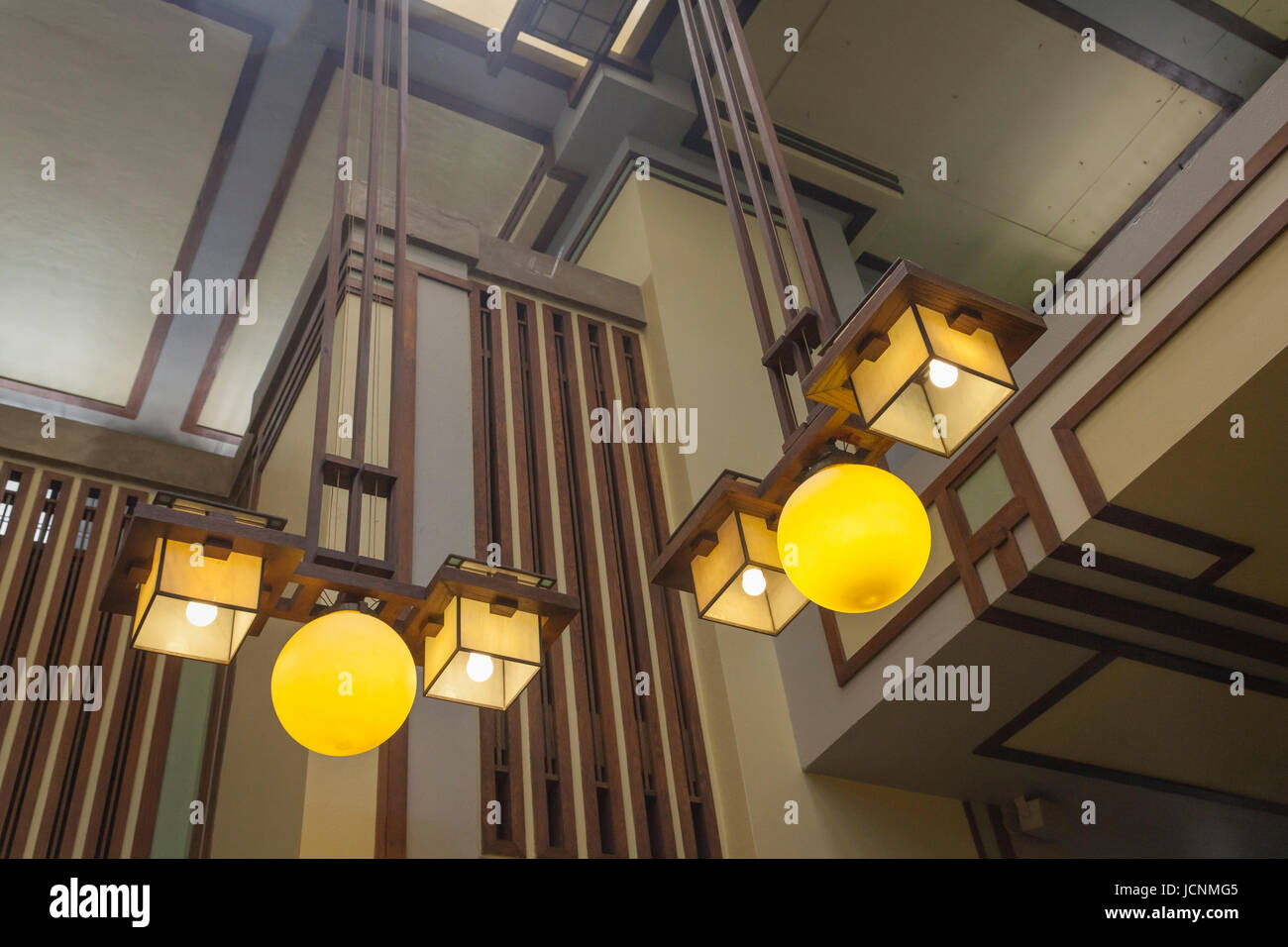 Frank Lloyd Wright Interior Church Design Stockfotos Und -Bilder Kaufen -  Alamy