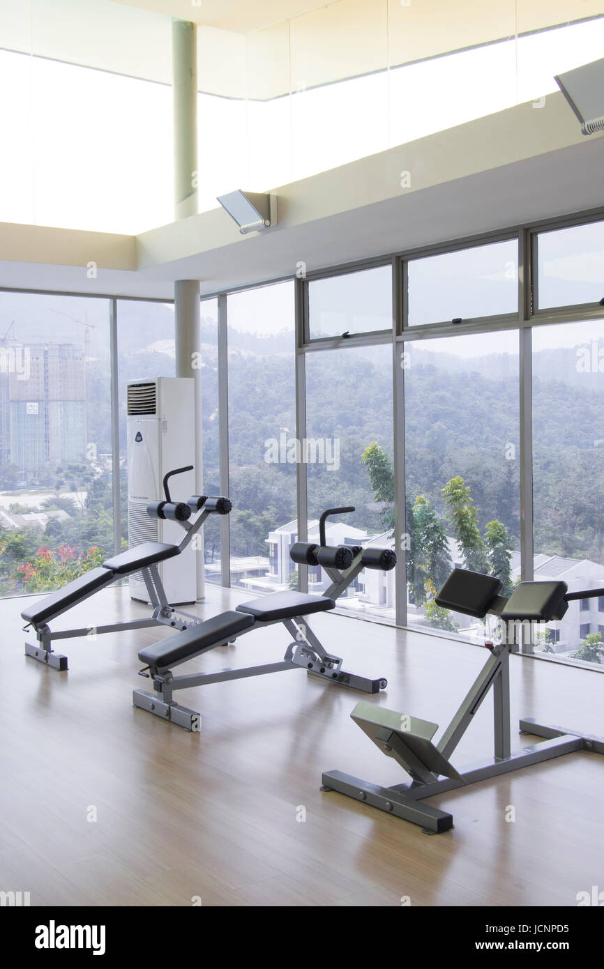 Gym-Geräten Stockfoto