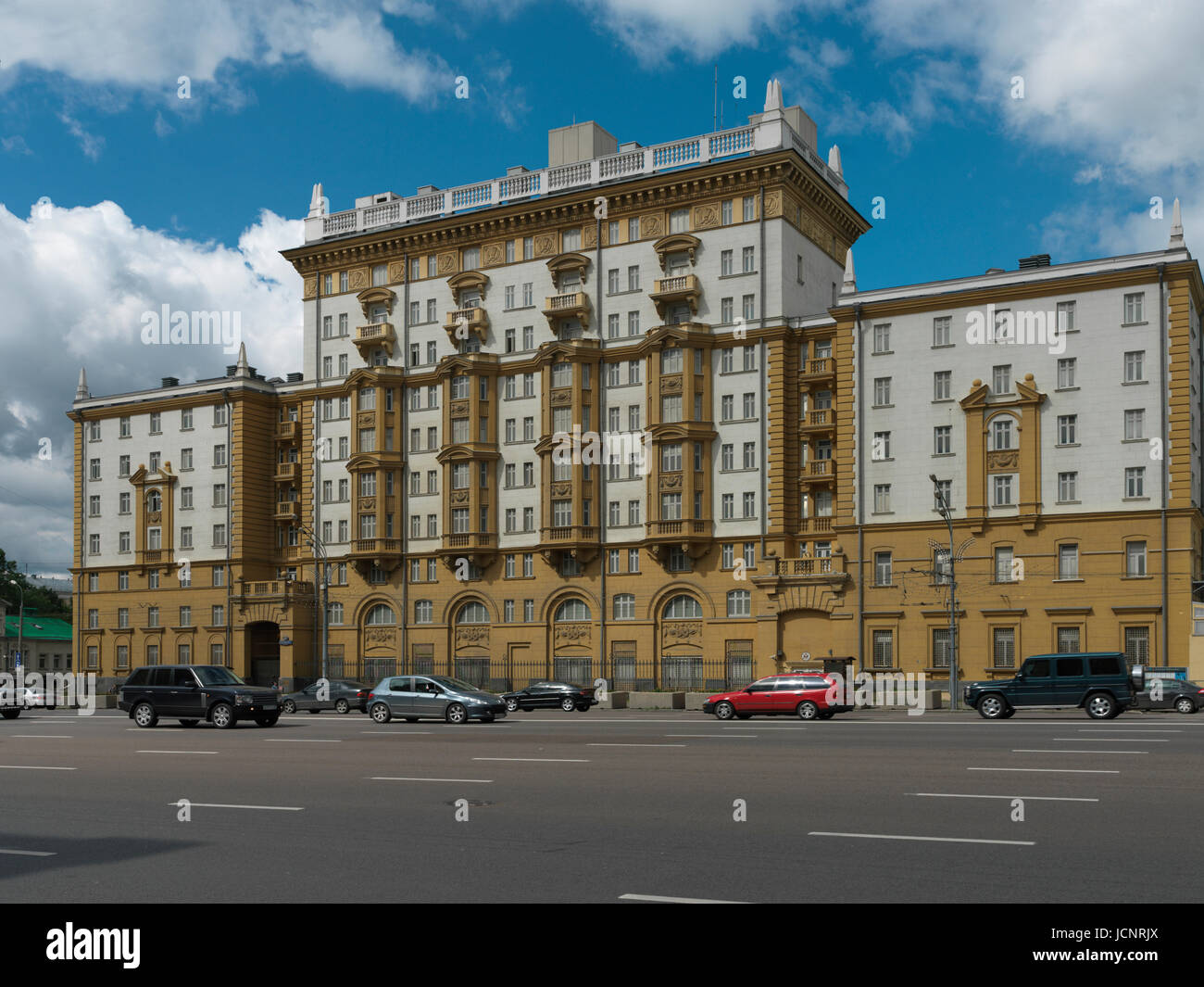 Botschaft der Vereinigten Staaten von Amerika, Moskau, Russland, Europa Stockfoto