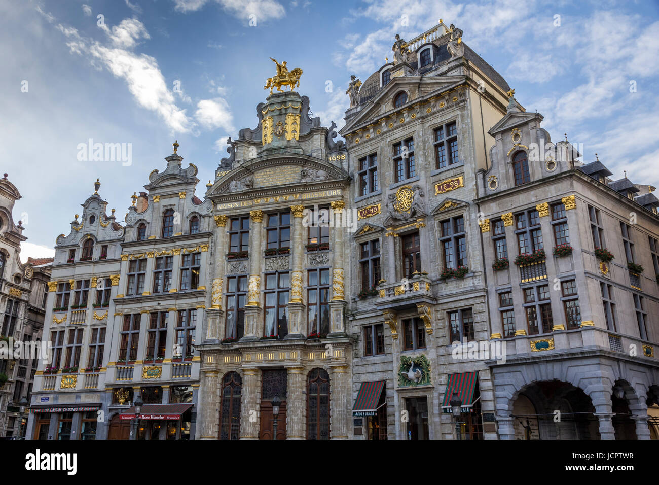 Brewers Guild House, Grand Place (Grote Markt)-UNESCO-Welterbe, Brüssel, Belgien. Stockfoto