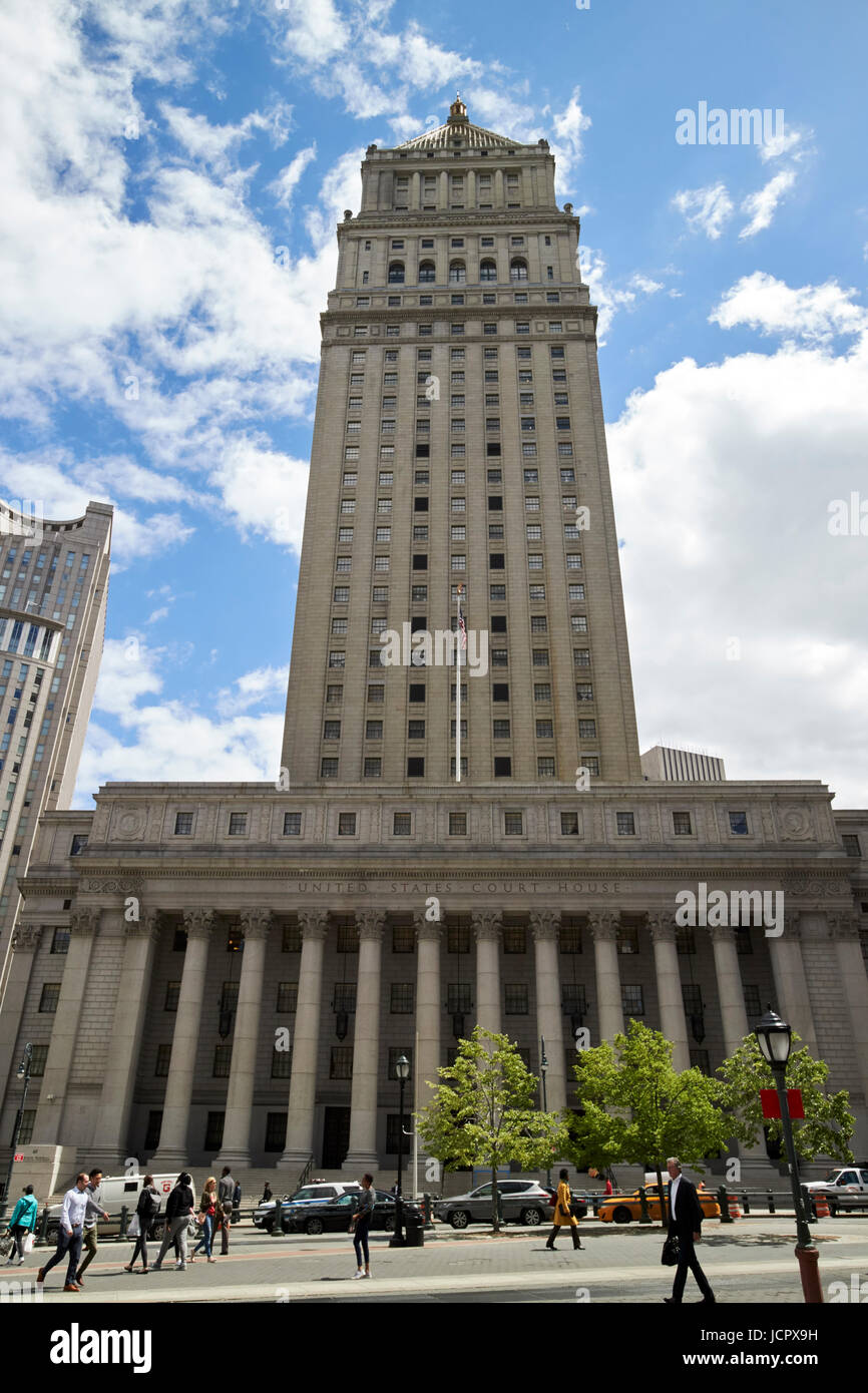 Thurgood Marshall U.S. Courthouse civic Center in New York City USA Stockfoto