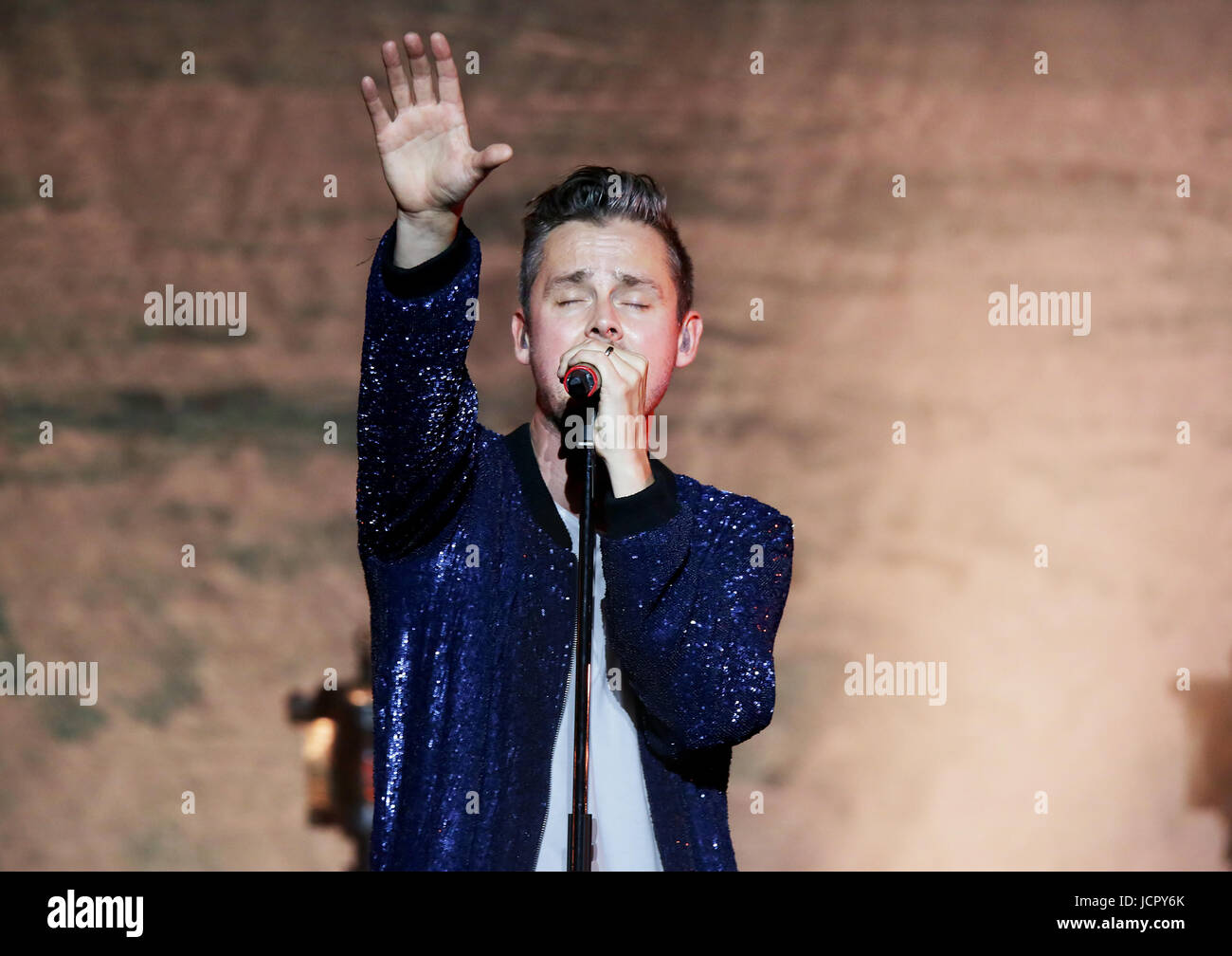 Tom Chaplin führt an der Liverpool Philharmonic Hall Featuring: Tom Chaplin wo: Liverpool, Vereinigtes Königreich bei: Kredit-16. Mai 2017: Sakura/WENN.com Stockfoto