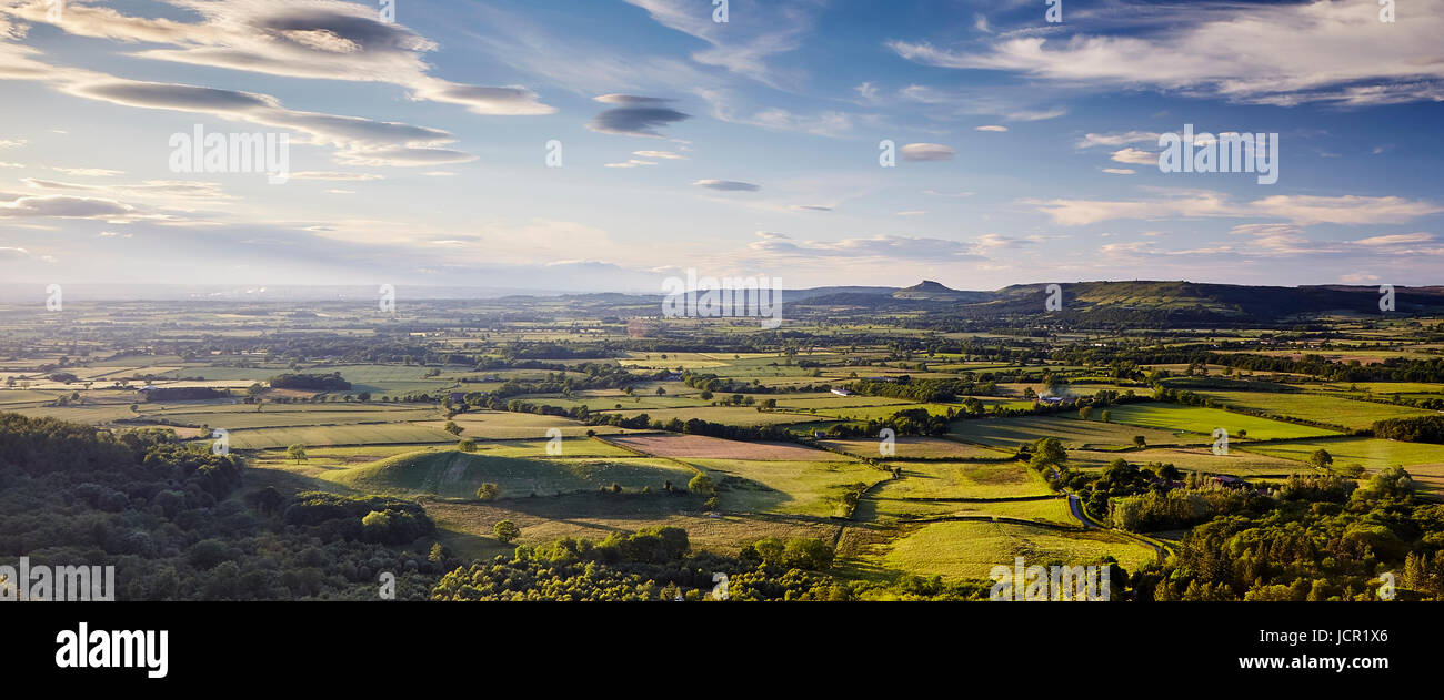 Panoramablick auf Nähe Topping aus Cleveland Art und Weise, North Yorkshire.                                  Alle Rechte vorbehalten Stockfoto