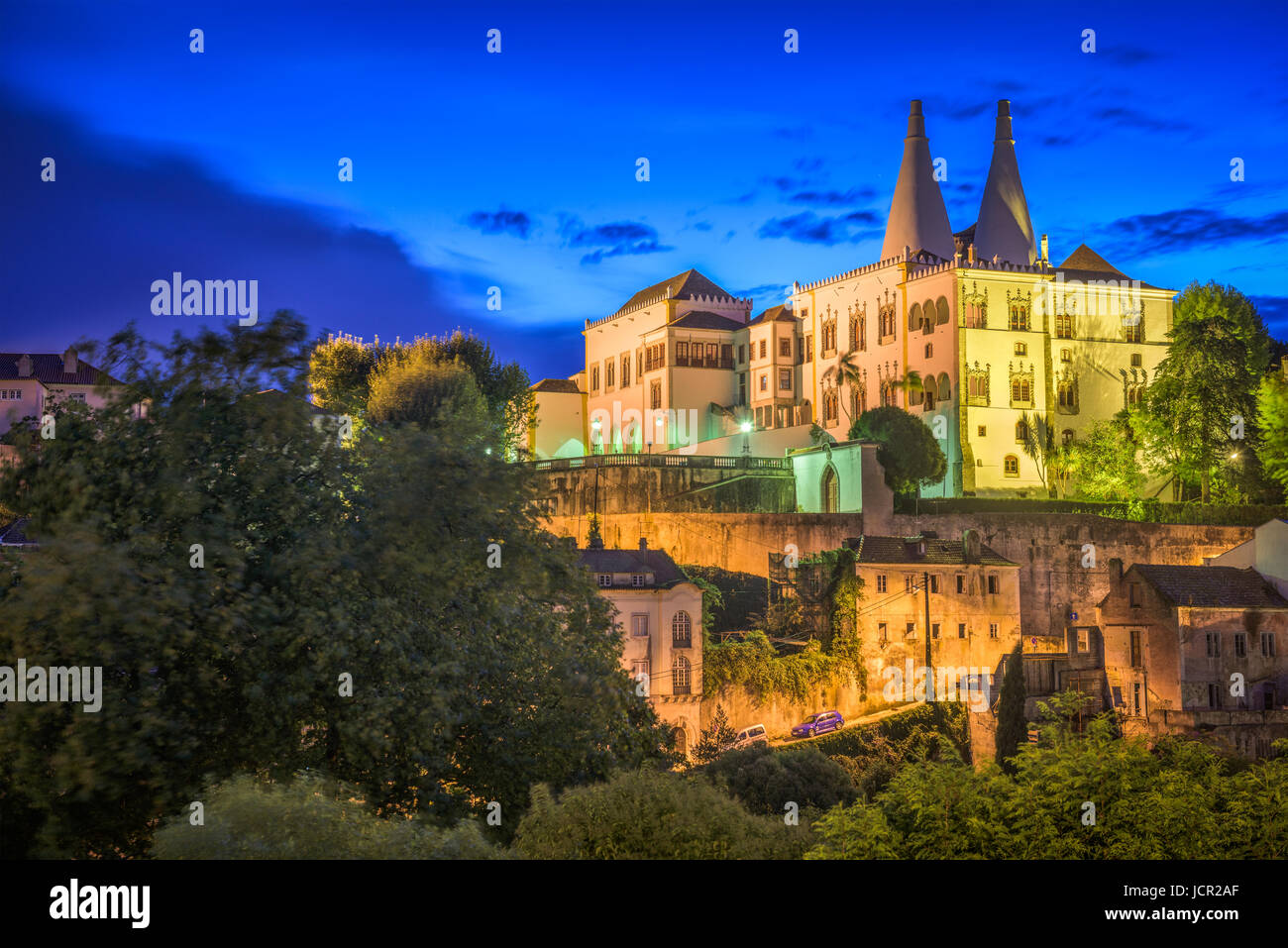 Sintra, Portugal im Nationalpalast von Sintra. Stockfoto