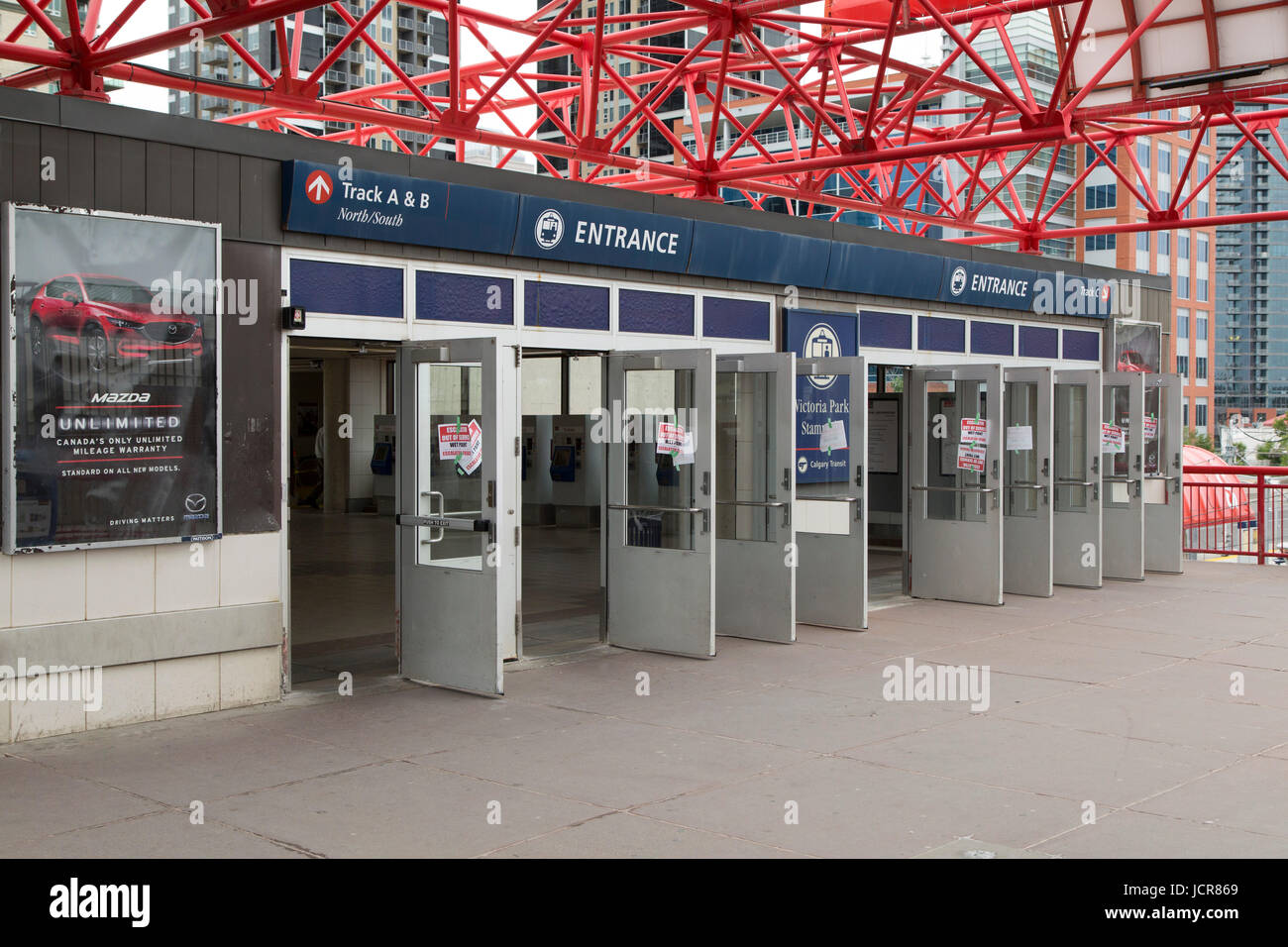 Eingang Zum Bahnhof Victoria Park Stampede Calgary Transot