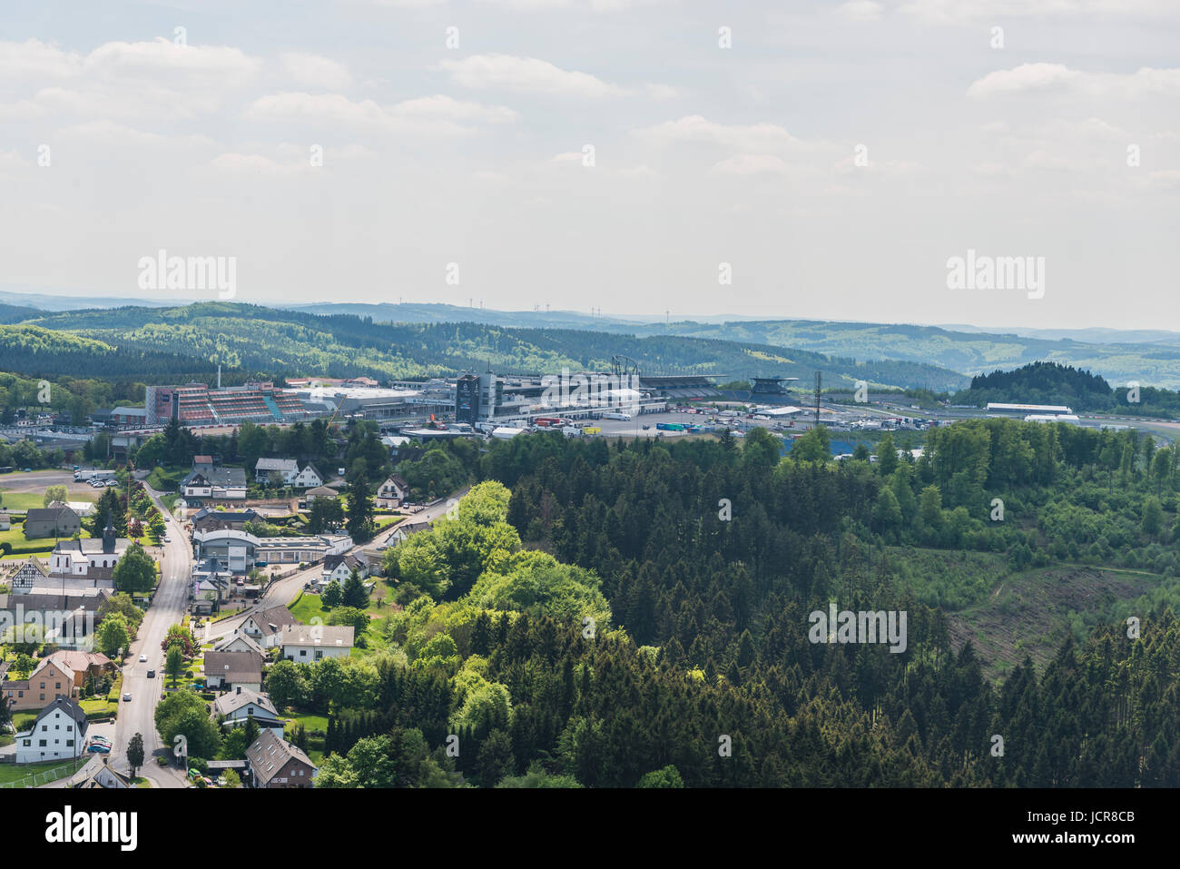 Panormaic Blick von nürburg Schloss Stockfoto