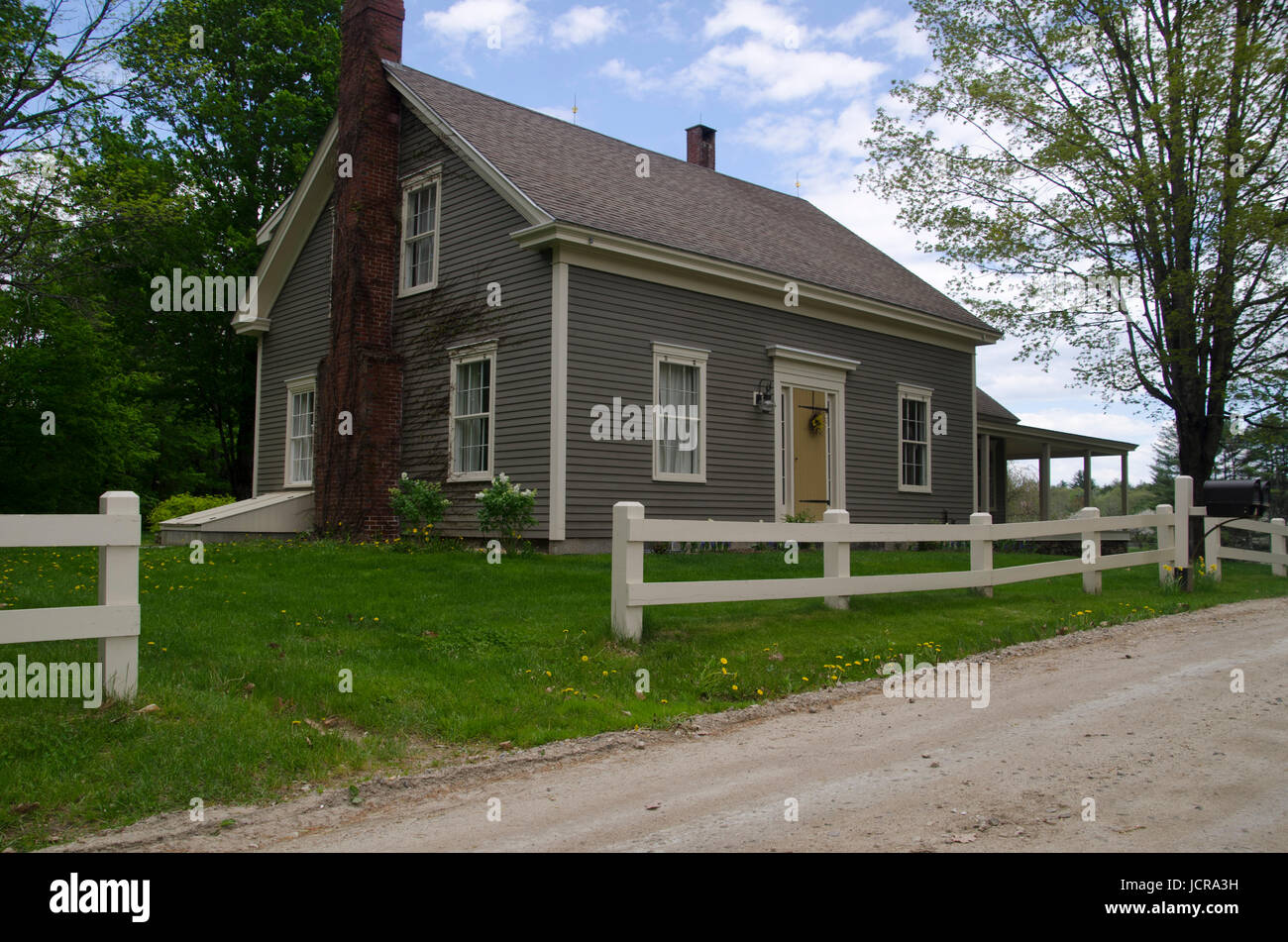 Finca Toddy Brook Farm, North Yarmouth, Maine, USA Stockfoto