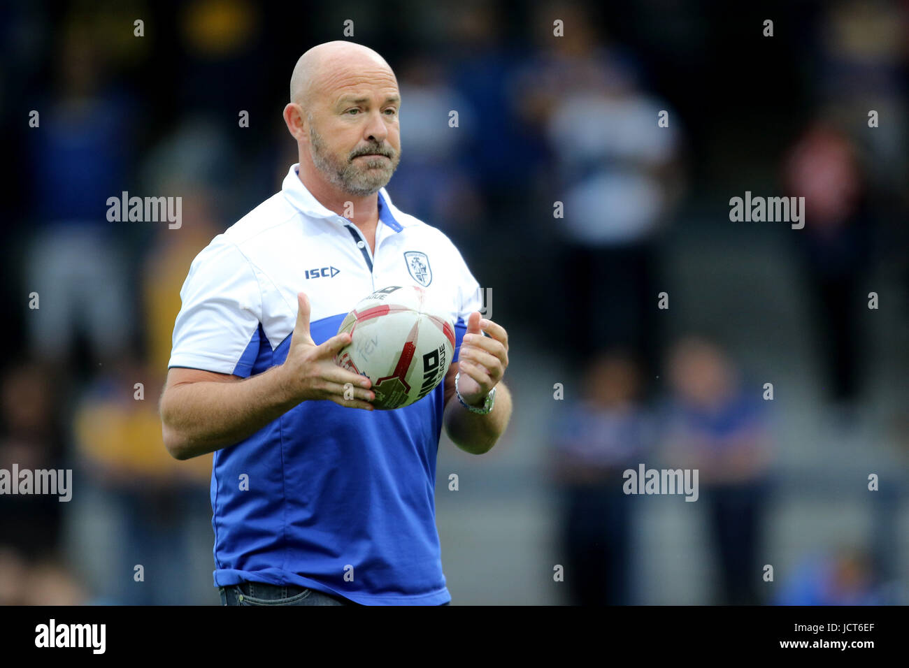 Featherstone Rovers head Coach John Sharp vor dem Ladbrokes Challenge Cup Viertelfinal-Match Headingley Carnegie Stadium, Leeds. Stockfoto