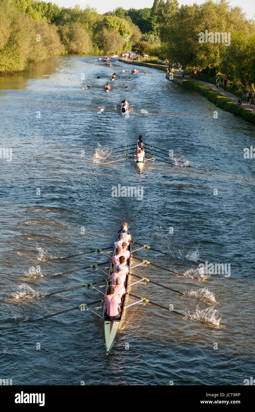Oxford-Achter-Rennen, Oxford, Vereinigtes Königreich Stockfoto