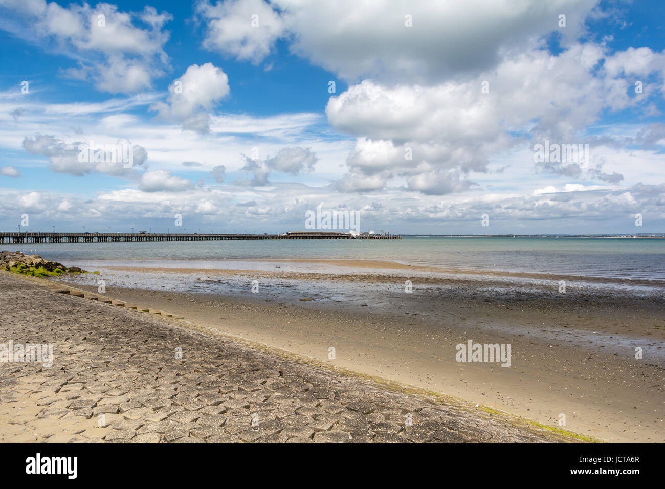 Ryde Strand Isle Of Wight Stockfoto