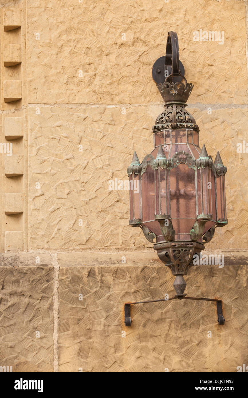 Außenleuchte, Santa Barbara County Courthouse, Santa Barbara, Kalifornien Stockfoto