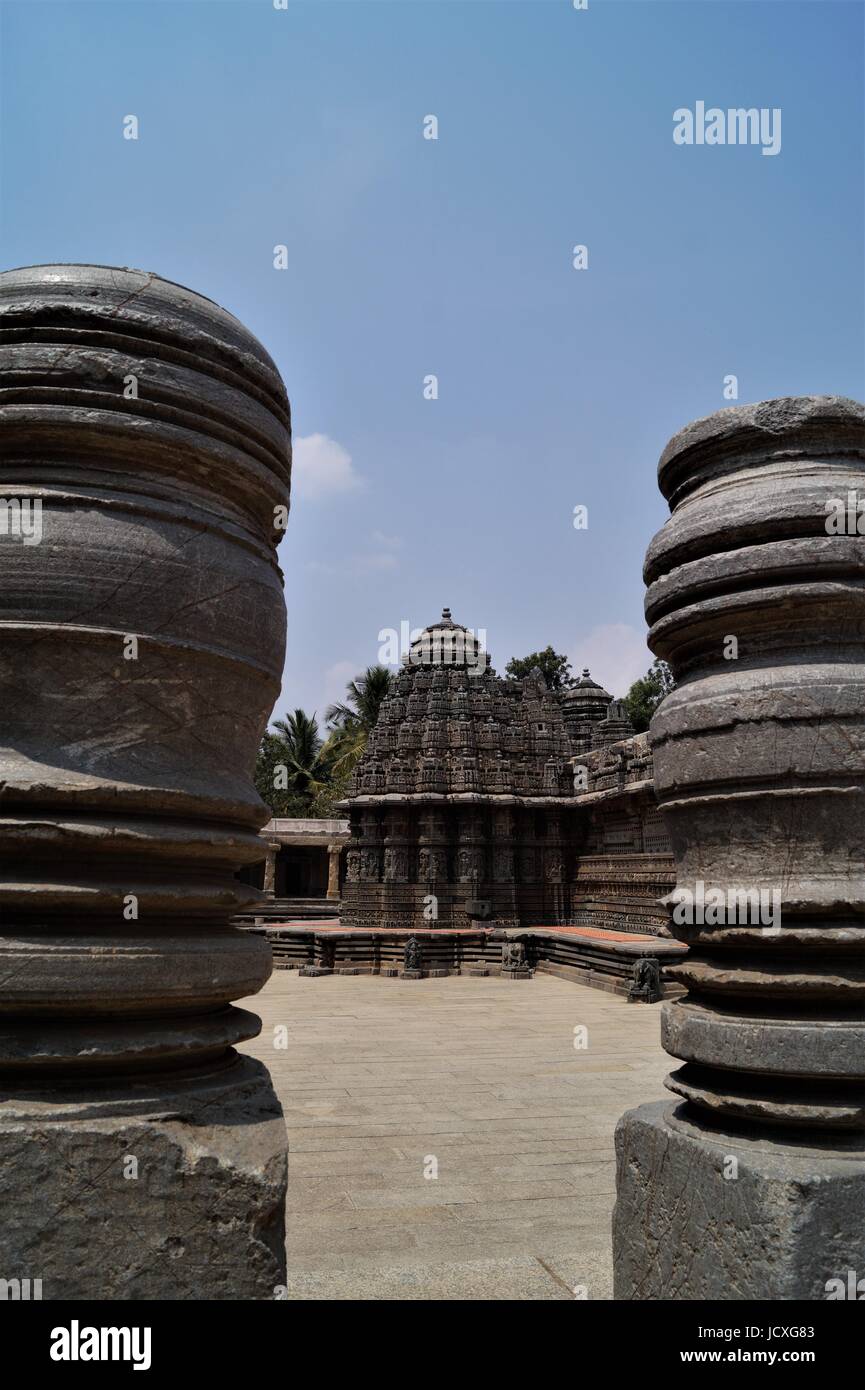 Somnathpra Tempel, Karnataka Stockfoto