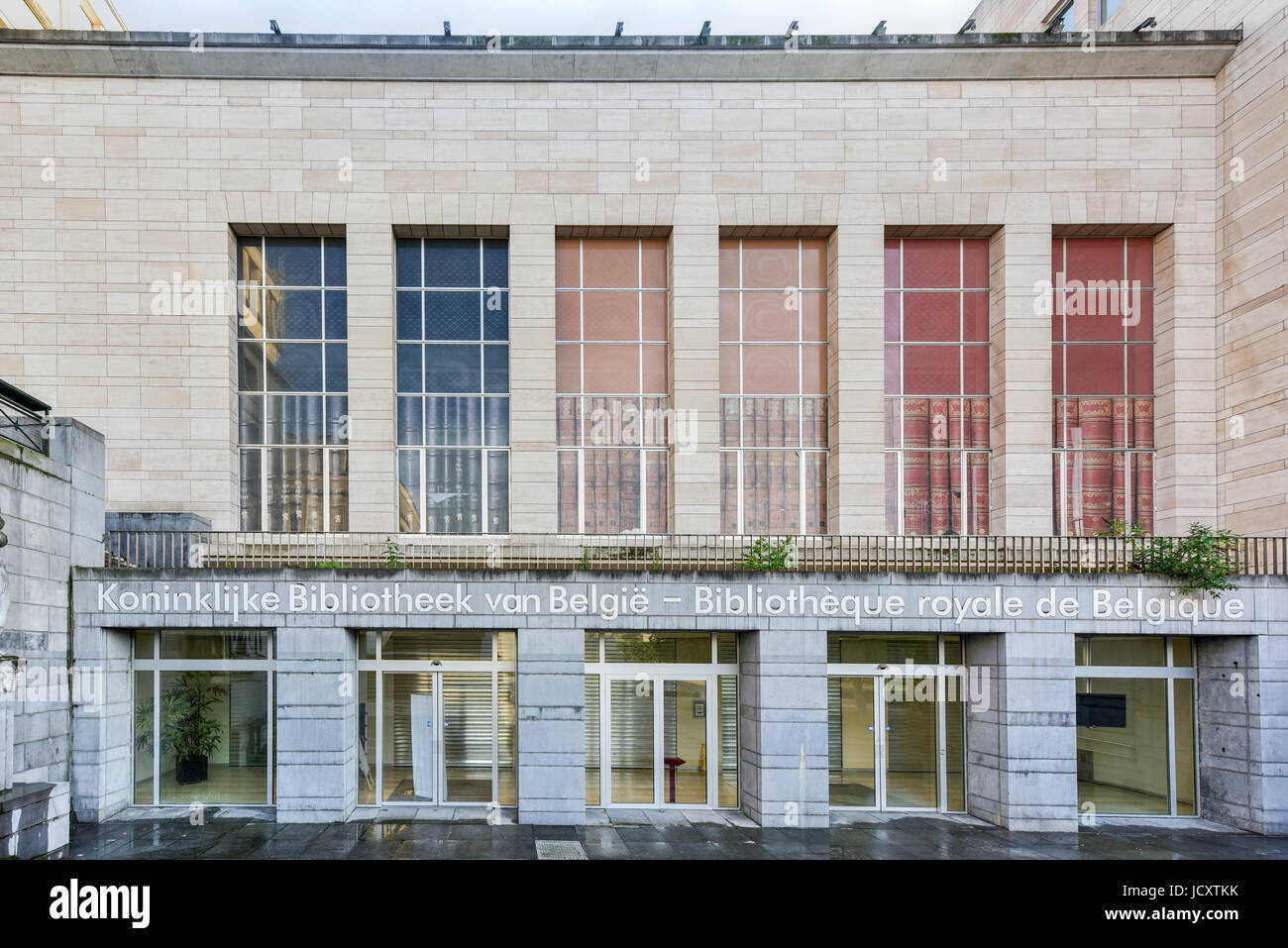 Die königliche Bibliothek von Belgien in Brüssel Stockfoto