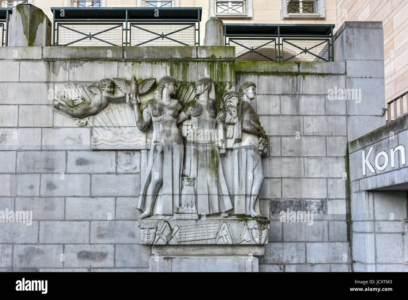 Die königliche Bibliothek von Belgien in Brüssel Stockfoto