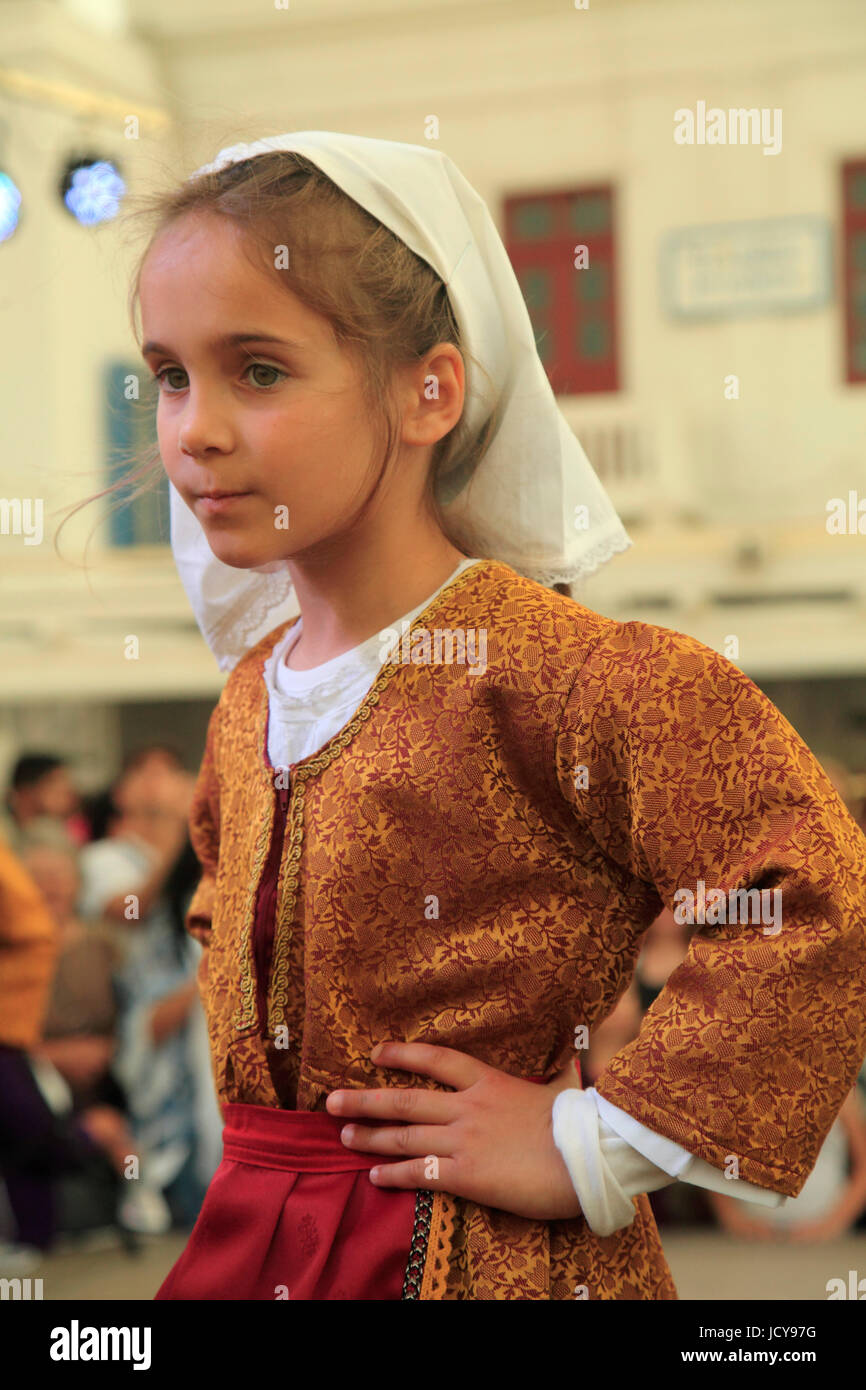 Griechenland, Kykladen, Mykonos, Heiligen Konstantin und Eleni, Feier, Festival, Menschen, Stockfoto