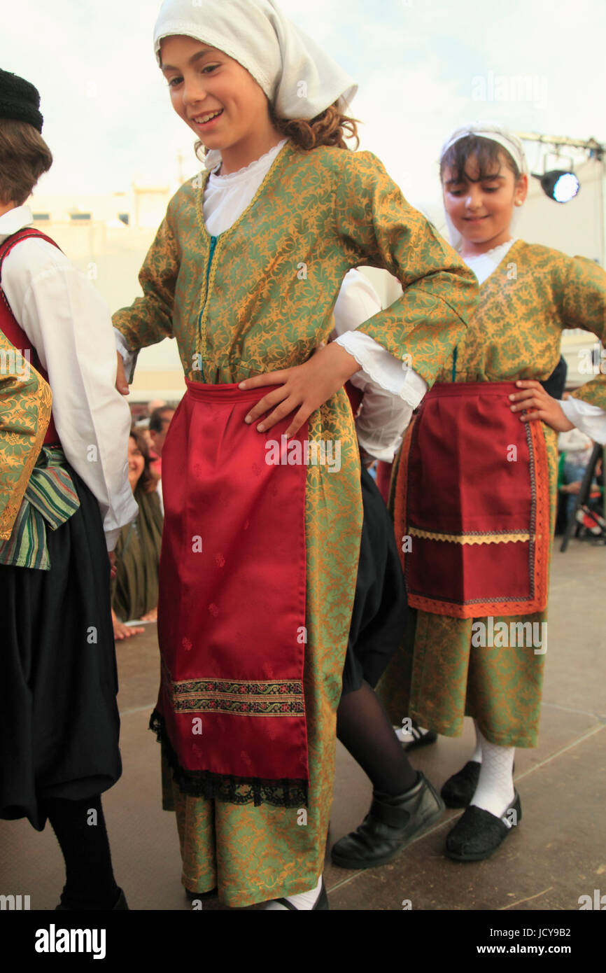 Griechenland, Kykladen, Mykonos, Heiligen Konstantin und Eleni, Feier, Festival, Kinder, Stockfoto