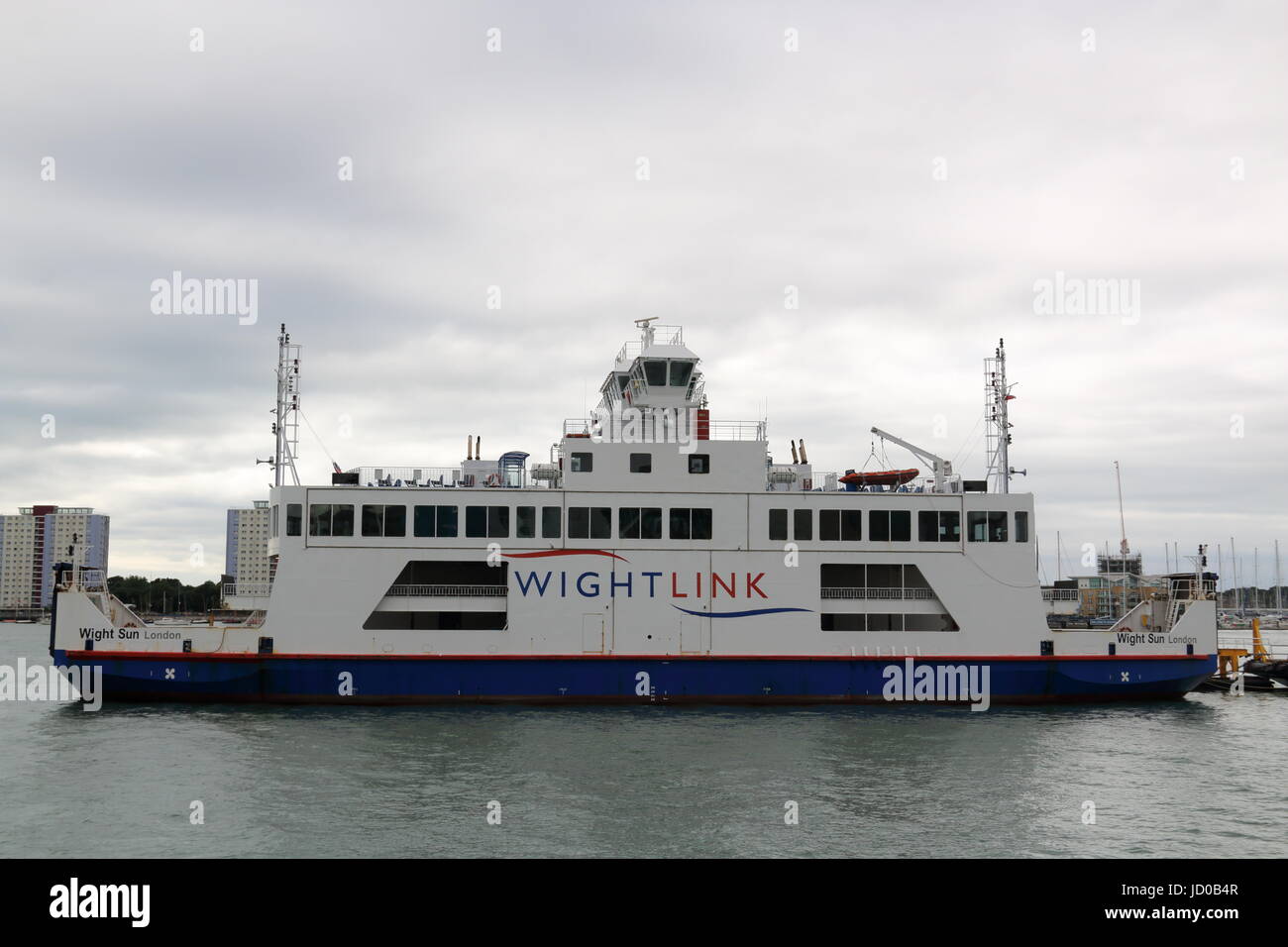 Wight Link Fähre, Portsmouth, UK Stockfoto