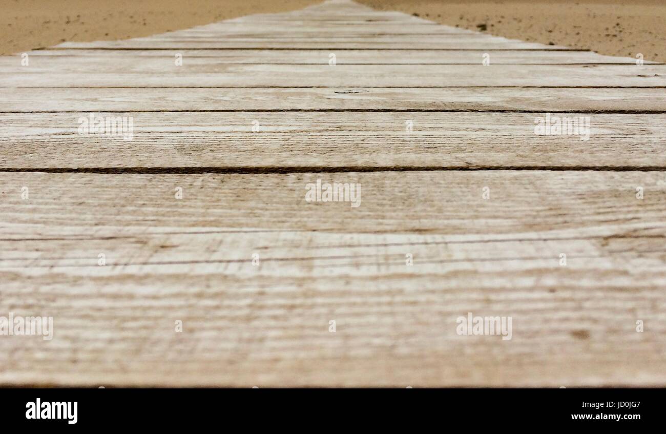 Holz Weg zum Strand Stockfoto