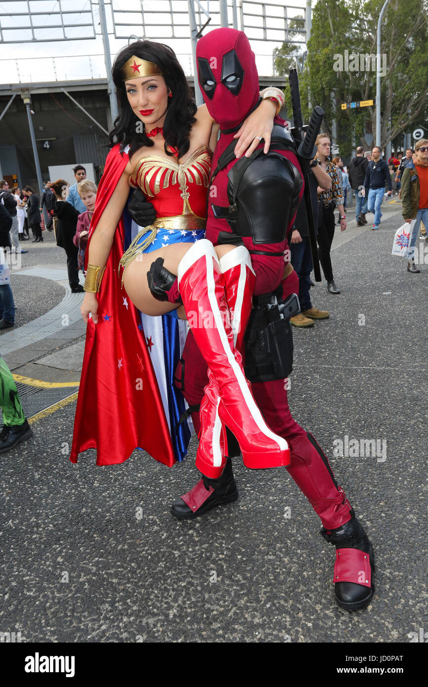 Sydney, Australien. 17. Juni 2017. Cosplay-Fans verkleiden sich für Supanova Comic Con Sydney. Bildnachweis: Christopher Khoury/Australier / Presse/ZUMA Draht/Alamy Live-Nachrichten Stockfoto