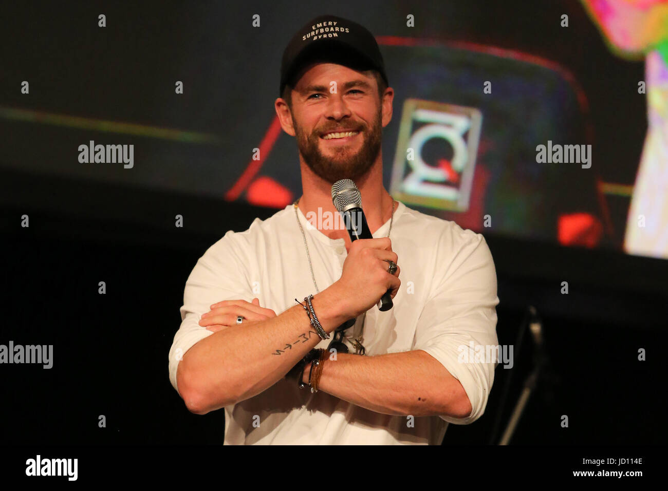 Sydney, NSW, Australien. 18. Juni 2017. Chris Hemsworth besucht Supanova Comic Con Sydney 2017 Credit: Christopher Khoury/Australier / Presse/ZUMA Draht/Alamy Live News Stockfoto