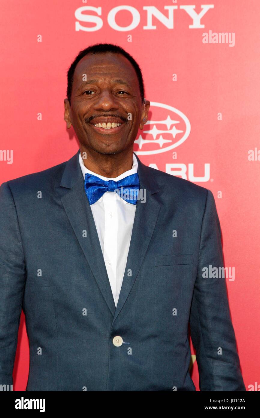 Los Angeles, CA, USA. 14. Juni 2017. CJ Jones bei der Ankunft für BABY DRIVER Premiere, Ace Hotel Los Angeles, Los Angeles, CA 14. Juni 2017. Bildnachweis: Priscilla Grant/Everett Collection/Alamy Live-Nachrichten Stockfoto