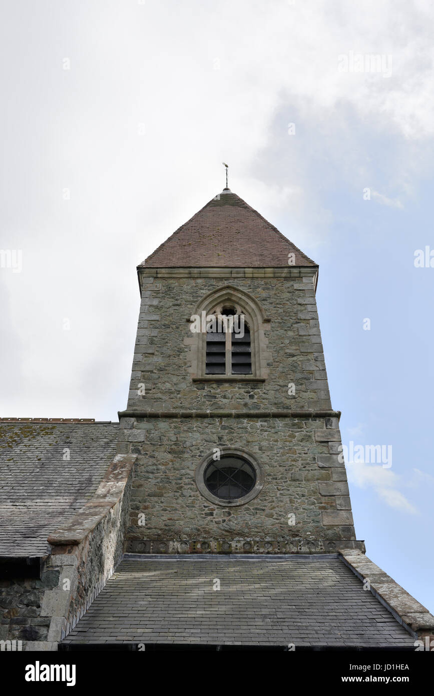 Kirche Saint Beunos in Berriew Dorf powys Mitte wales großbritannien Stockfoto