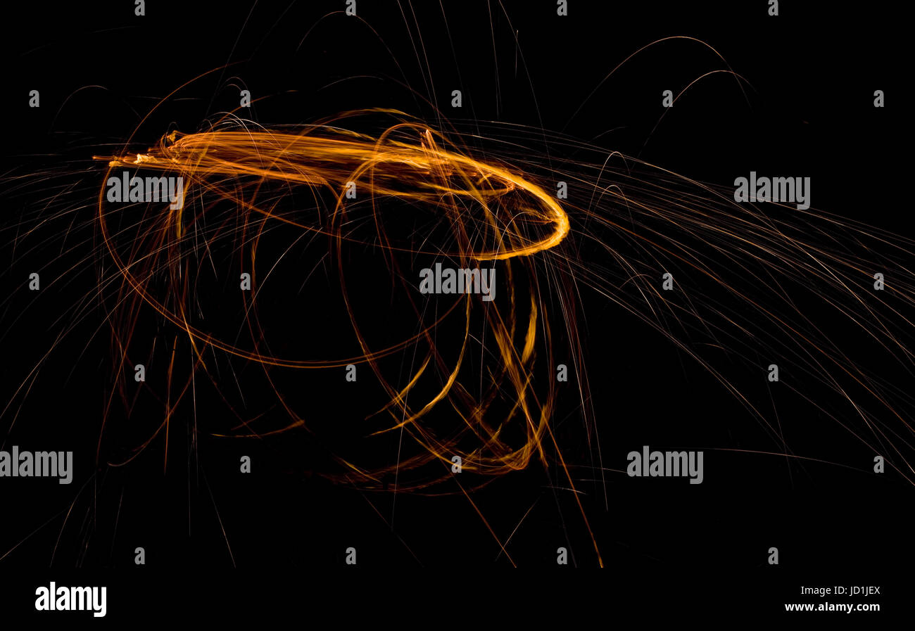 Doomsday Asteroiden umkreisen Flugbahn abstrakte Visualisierung Stockfoto