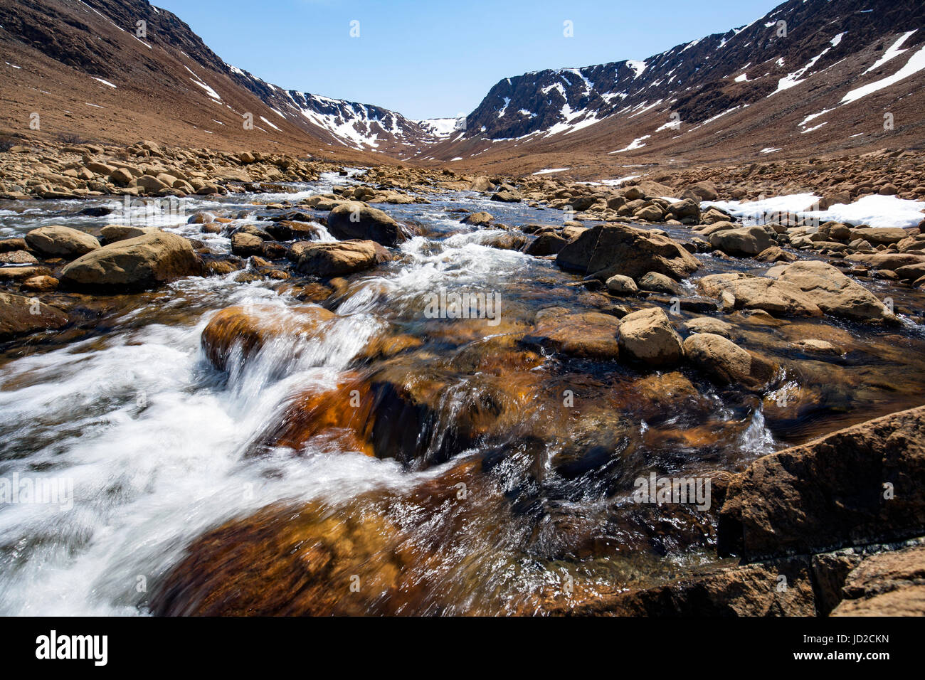 Hochebenen, Gros Morne National Park, in der Nähe von Woody Point, Neufundland, Kanada Stockfoto