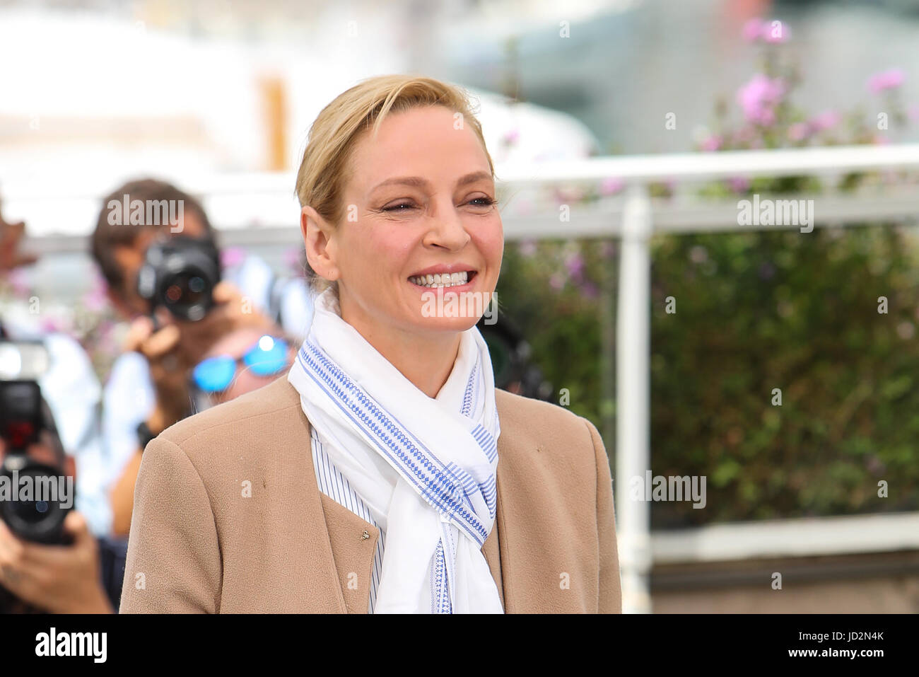 70. Cannes Film Festival - "der Jury Un Certain Regard" - Fototermin mit: Uma Thurman wo: Cannes, Frankreich bei: 18. Mai 2017 Credit: WENN.com Stockfoto