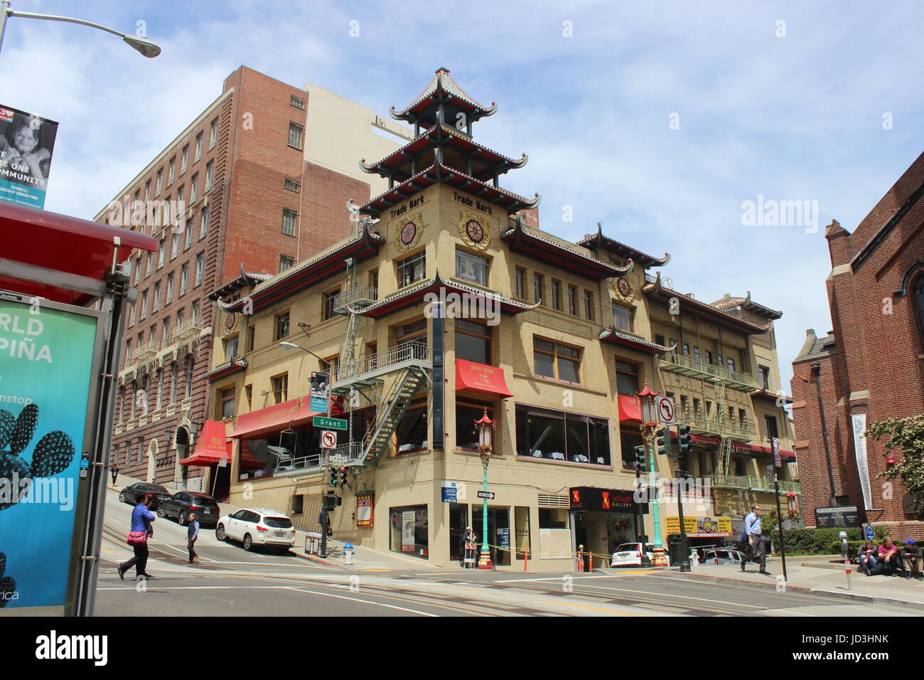 Sing Chong Building, Chinatown, San Francisco, Kalifornien Stockfoto