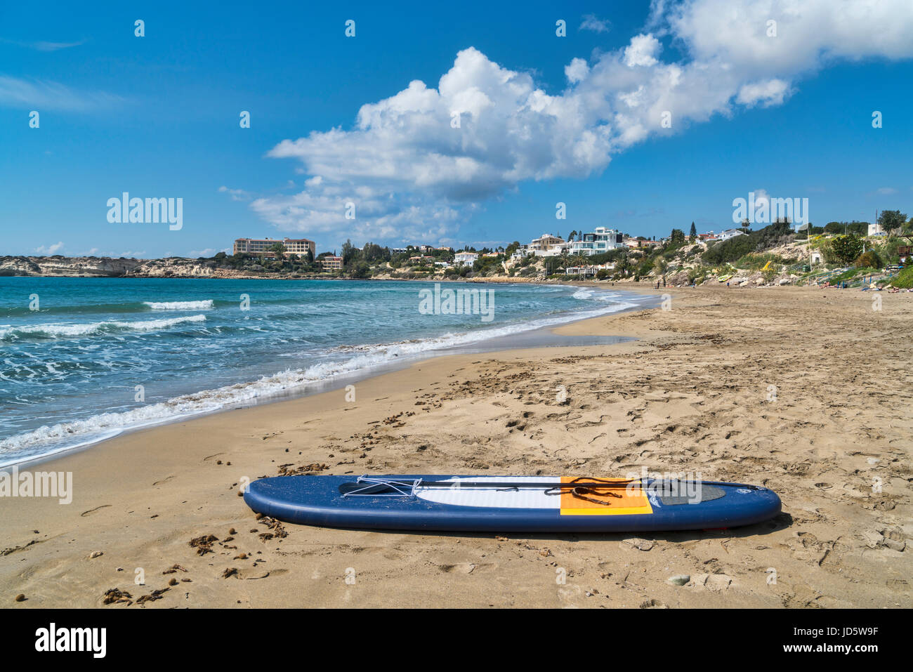 Coral Bay Beach in der Nähe von Paphos, Paphos, Zypern Stockfoto