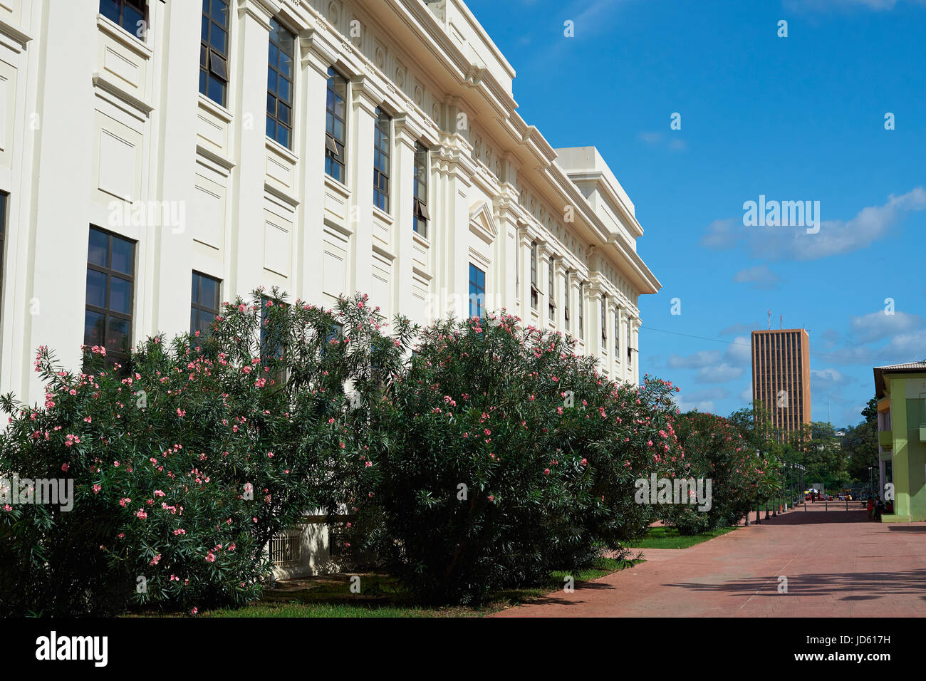 Straße in Managua Stadt an klaren sonnigen Tag. Hauptstraße in Managua Nicaragua Stockfoto