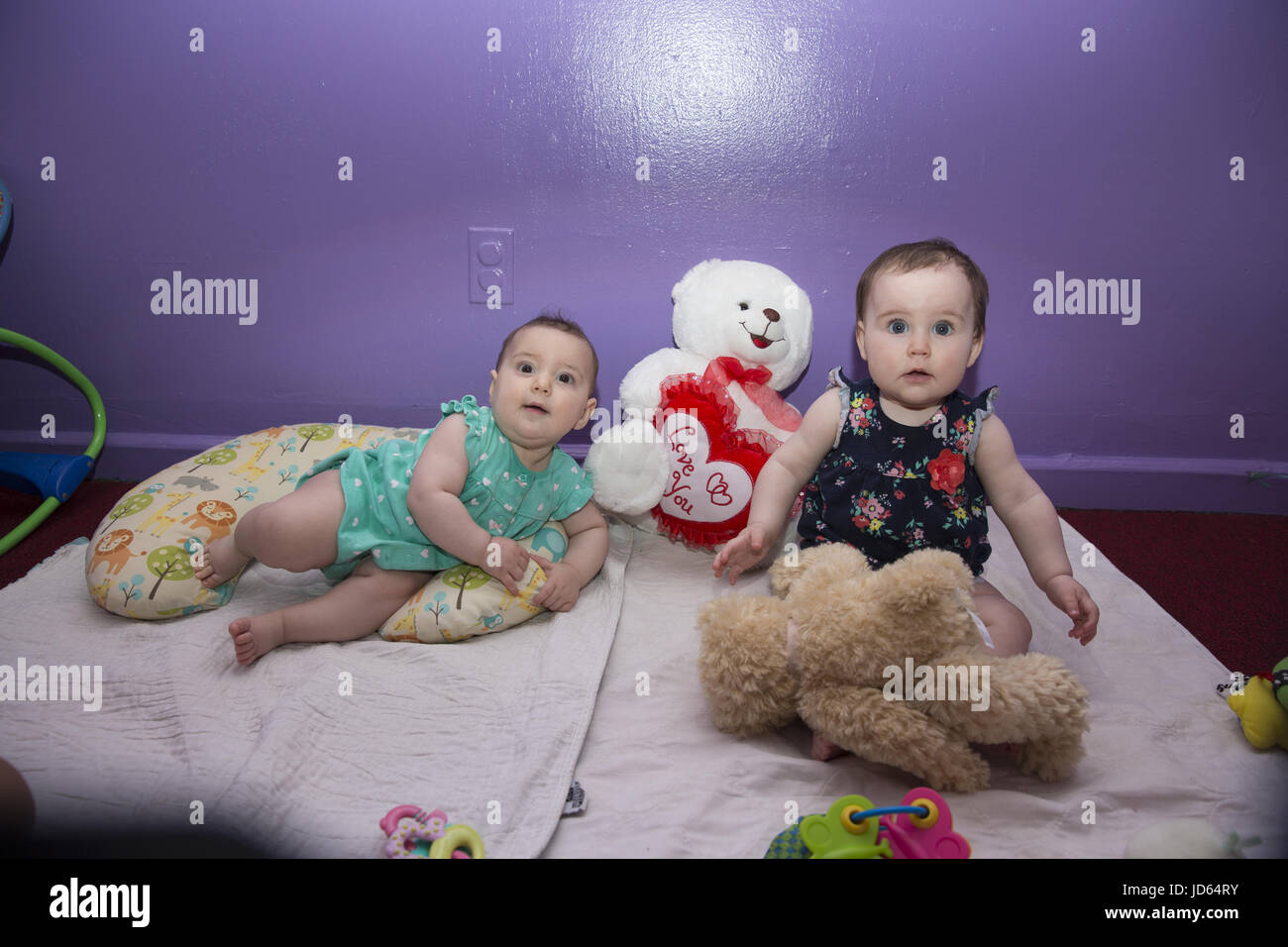 Kindergarten/Early Learning Center in der in hohem Grade multi-ethnische Nachbarschaft von Kensington/Windsor Terrace in Brooklyn, New York. Stockfoto