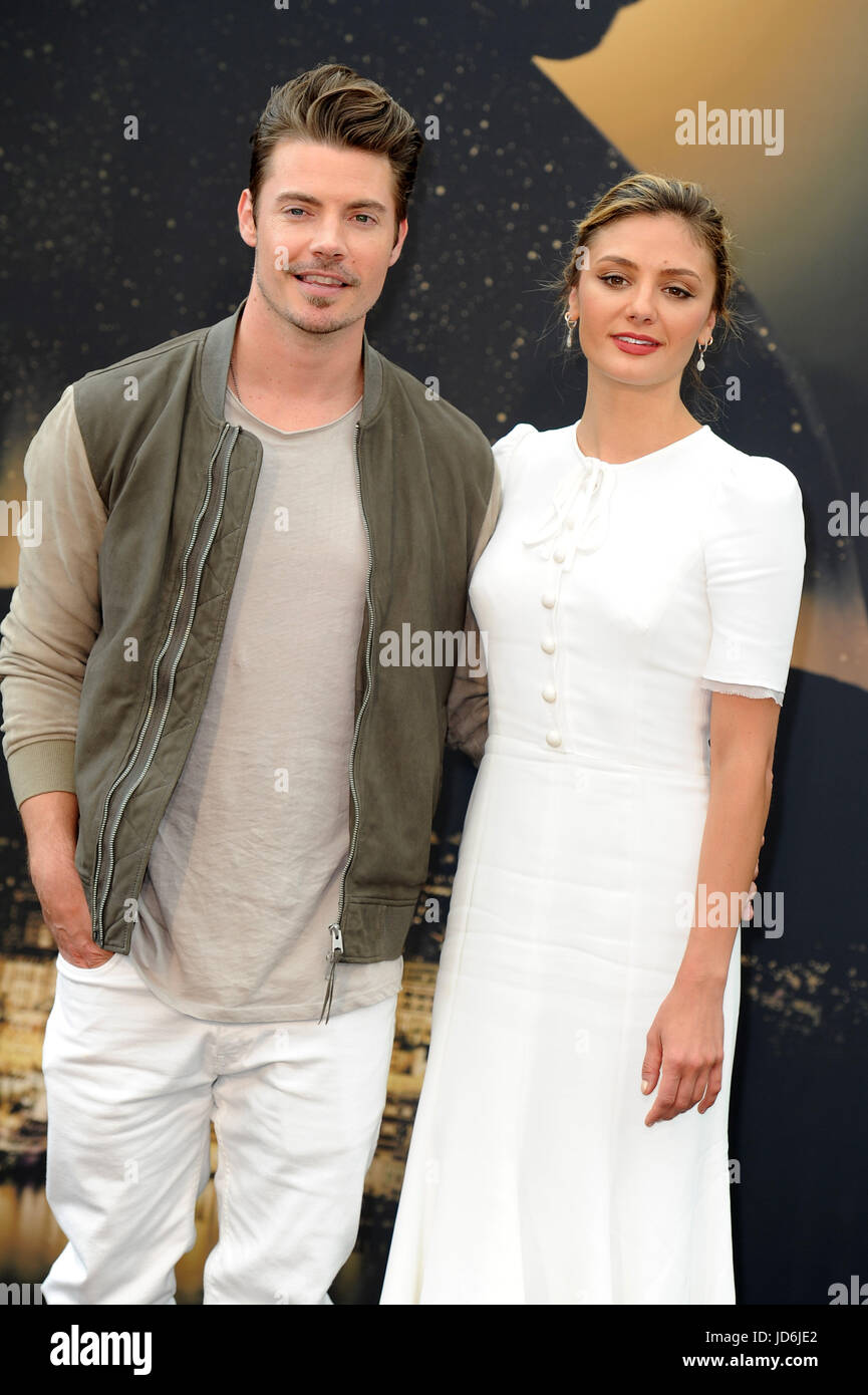 Montecarlo, 57. Festival des Fernsehens. Photocall "Die Vereinbarung" im Bild: Josh Henderson, Christine Evangelist Stockfoto