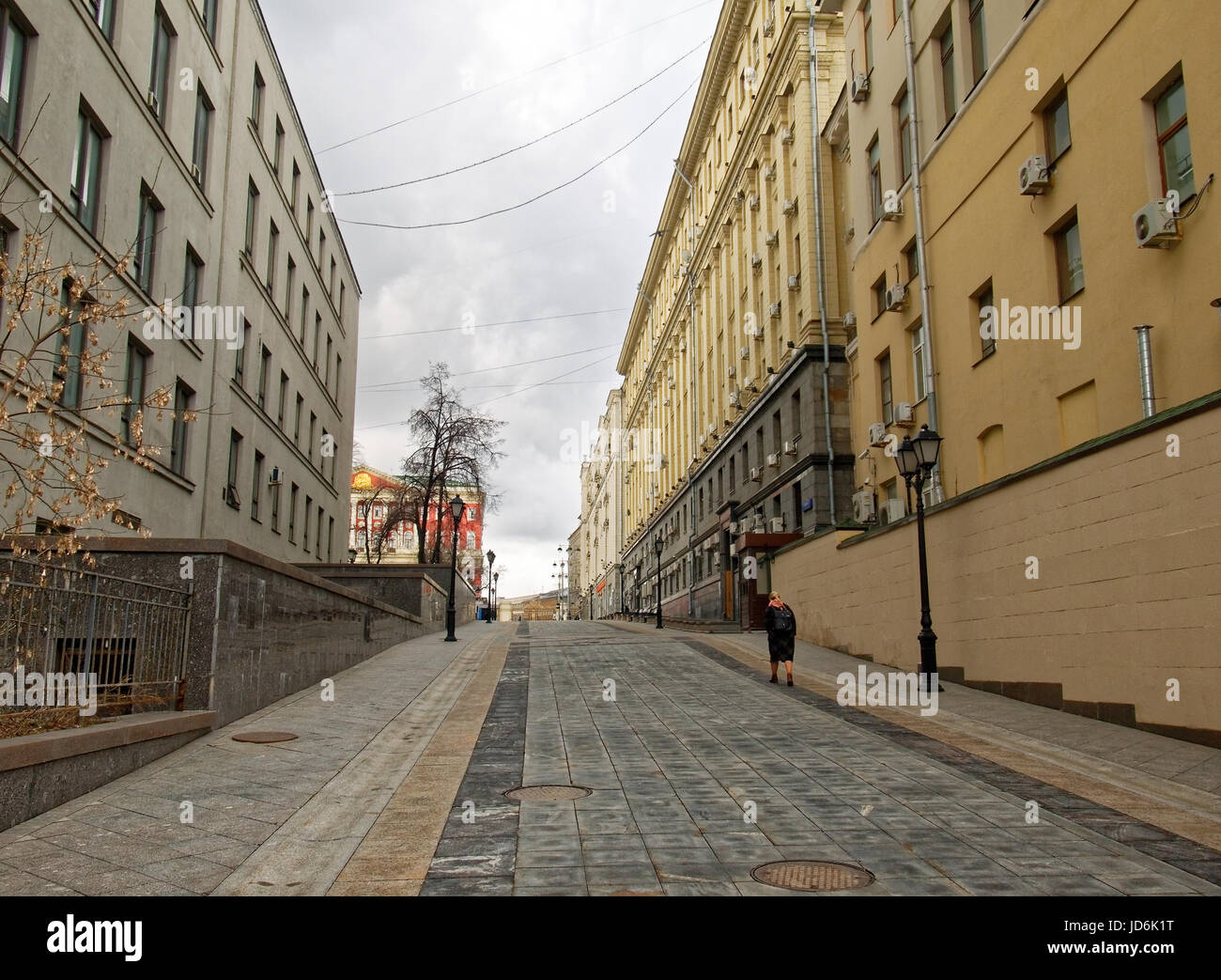 Twerskoj projesd in Moskau im Frühjahr Stockfoto