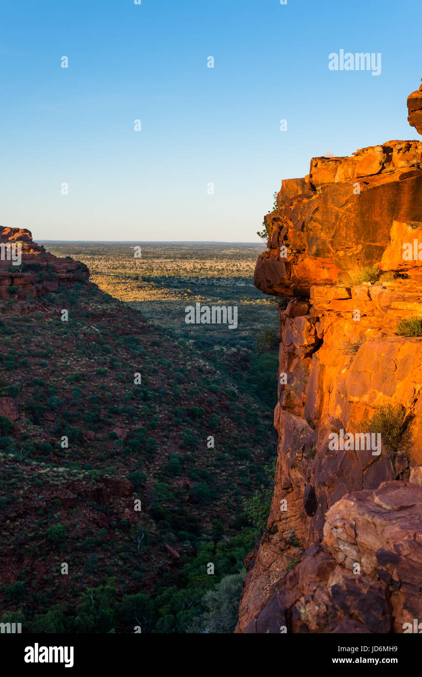 Dramatische Landschaft am Kings Canyon, Northern Territory, Australien Stockfoto