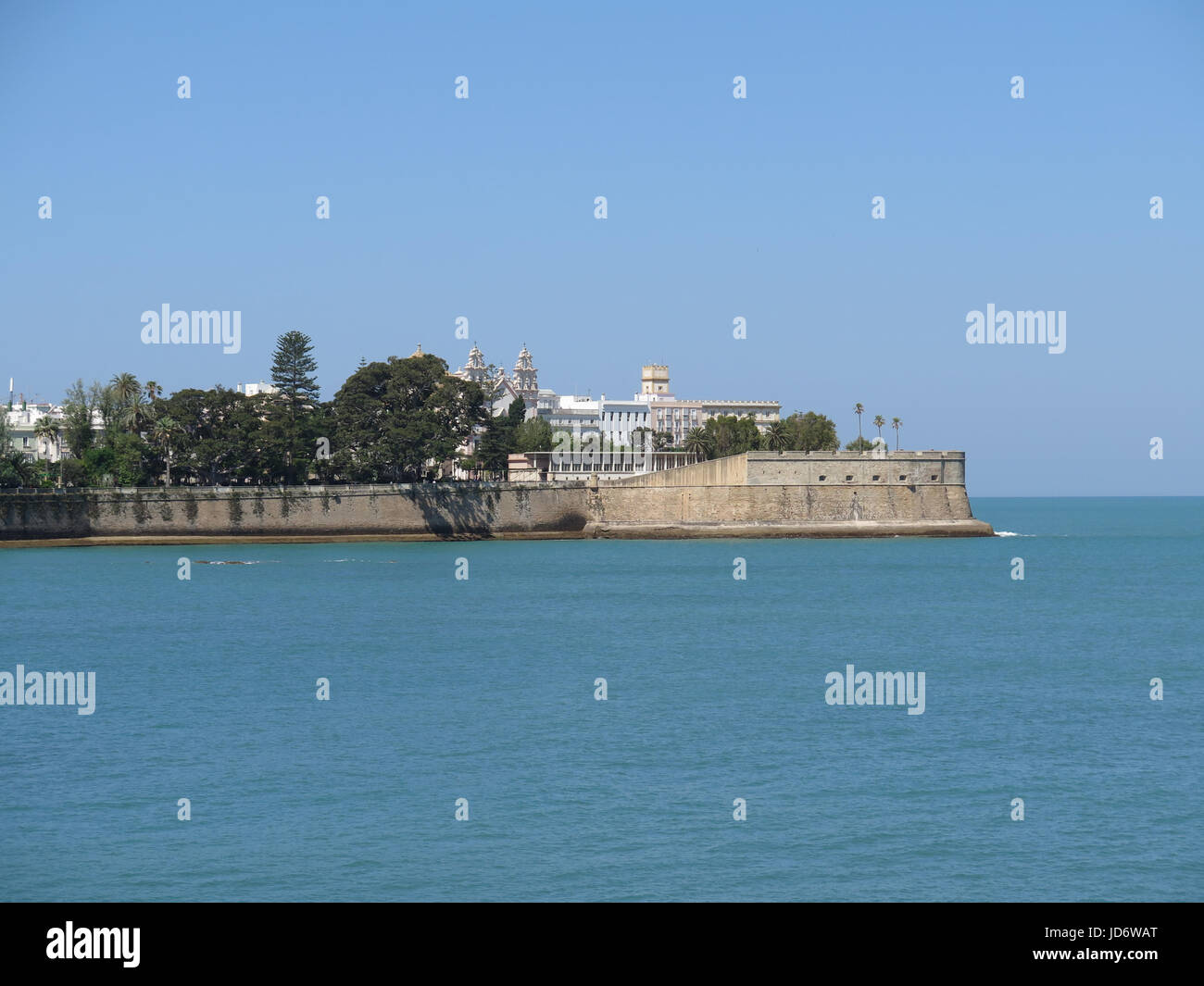 Murallas de San Carlos, Cádiz, Andalusien, Spanien Stockfoto
