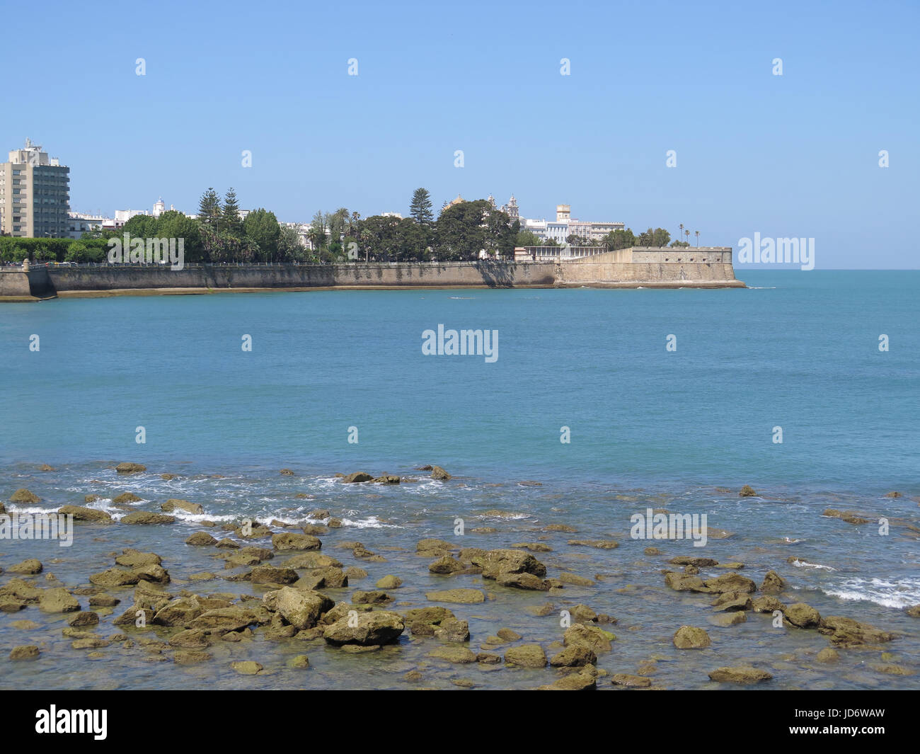 Murallas de San Carlos, Cádiz, Andalusien, Spanien Stockfoto