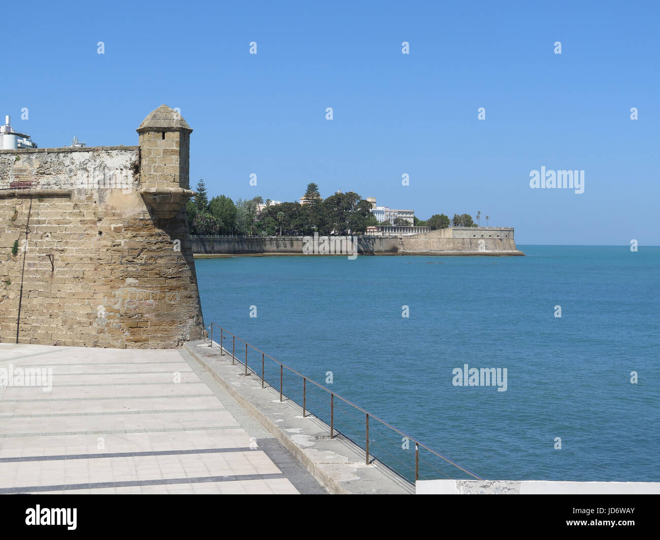 Murallas de San Carlos, Cádiz, Andalusien, Spanien Stockfoto