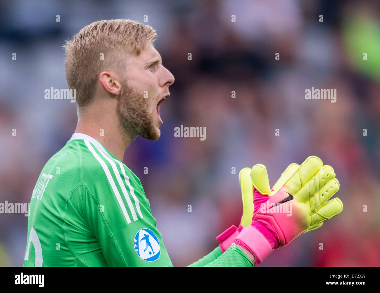 Anton Cajtoft (SWE), 16. Juni 2017 - Fußball / Fußball: UEFA-U21-Meisterschaft Polen 2017 Gruppe A Spiel zwischen Schweden 0-0 England Kolporter Arena in Kielce, Polen. (Foto von Maurizio Borsari/AFLO) Stockfoto