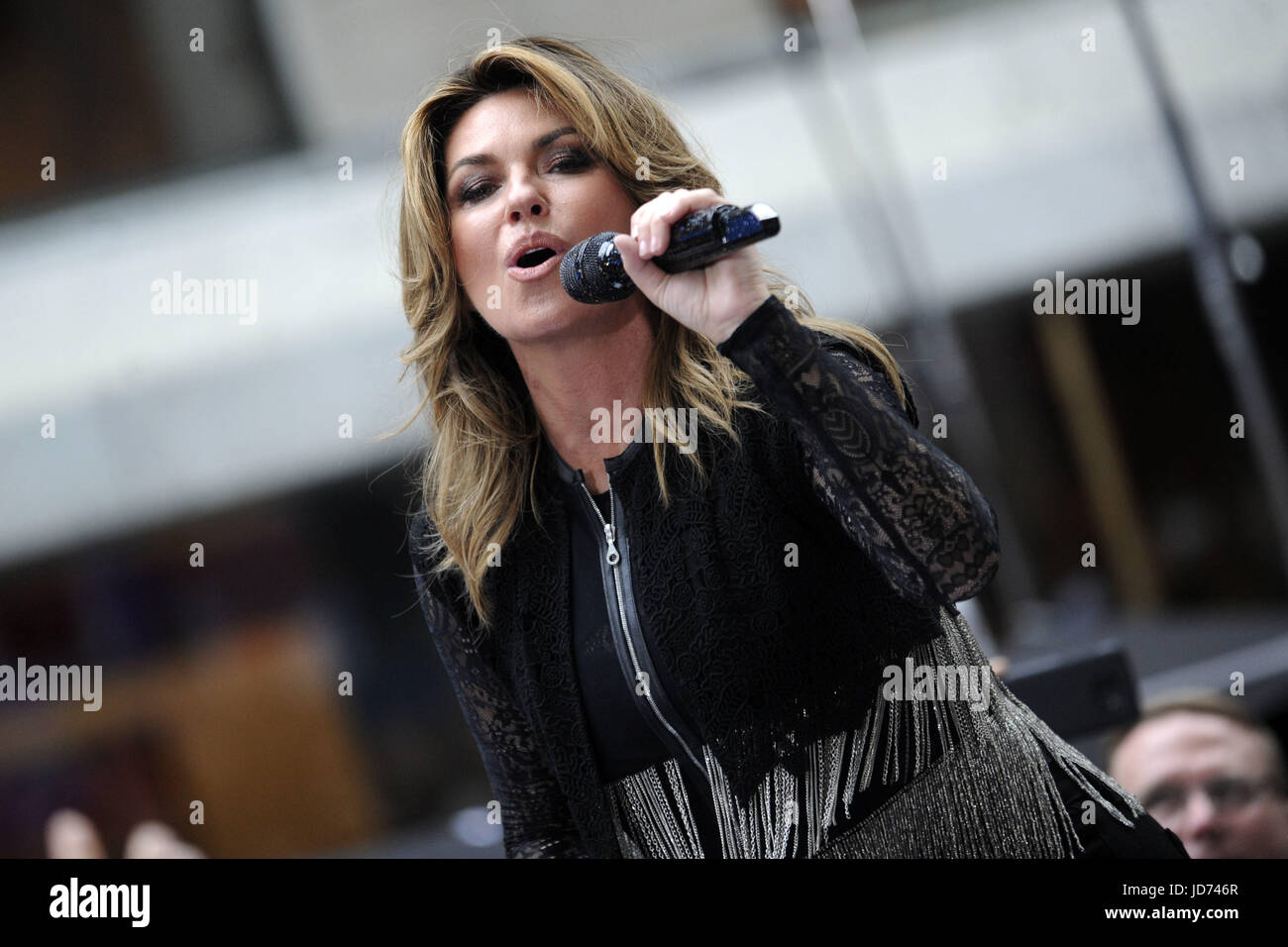 Shania Twain live Bei Einem Konzert der "NBC heute zeigen Citi Konzertreihe" Auf Dem Rockefeller Plaza. New York, 16.06.2017 | weltweite Nutzung Stockfoto