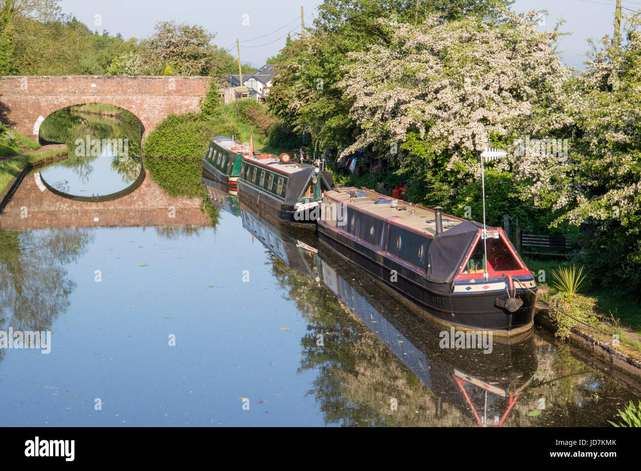 Tardebigge auf die Worcester und Birmingham Kanal, Worcestershire, England, UK Stockfoto