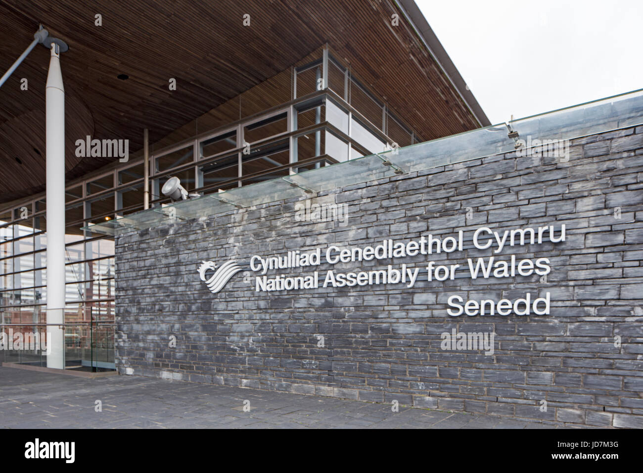 Der National Assembly for Wales, Gebäude, Cardiff, Wales, U.K Stockfoto
