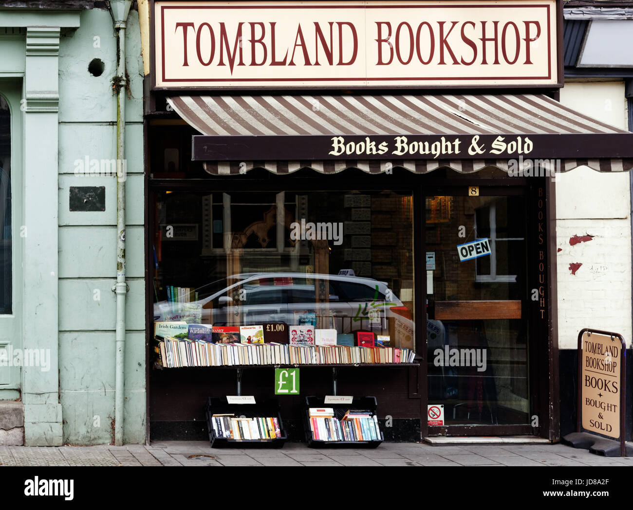 Buchhandlung in tombland Norwich, Norfolk, Großbritannien Stockfoto