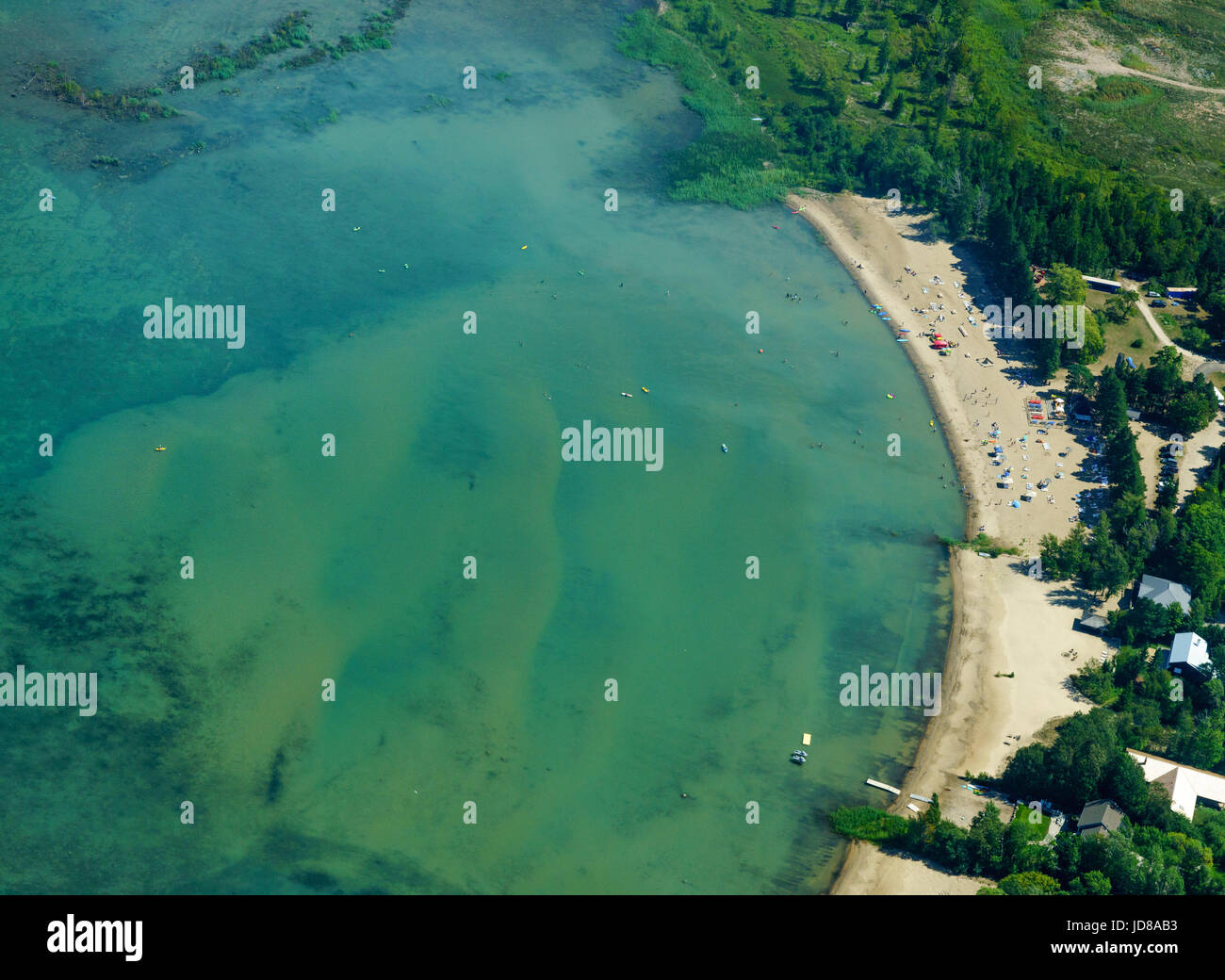 Luftaufnahme der Bucht, am Tag, Sommer, Toronto, Ontario, Kanada. Luftbild aus Ontario Kanada 2016 Stockfoto